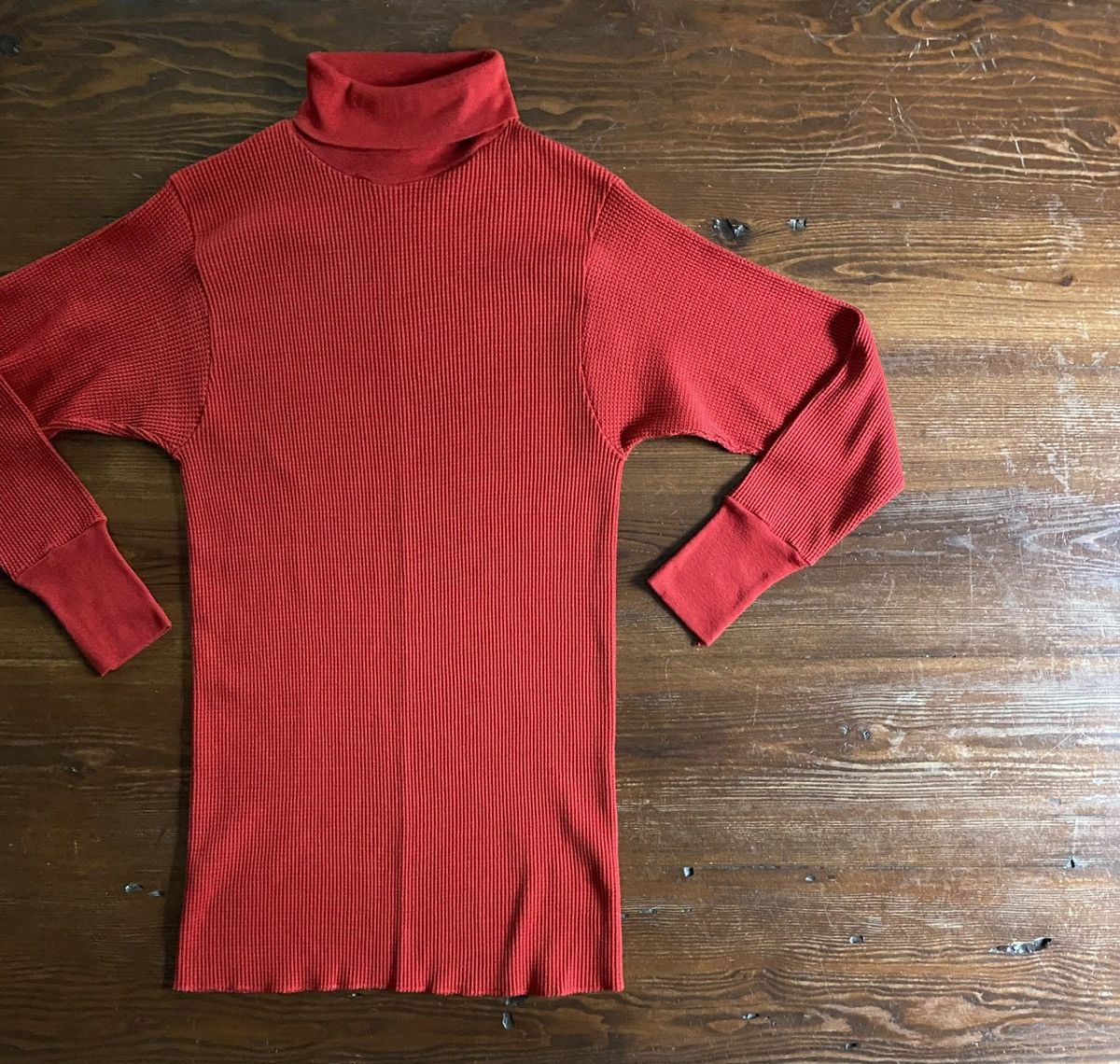 Fruit Of The Loom Vintage 70’s Fruit of the Loom Thermal Textured Turtleneck Size US S / EU 44-46 / 1 - 1 Thumbnail