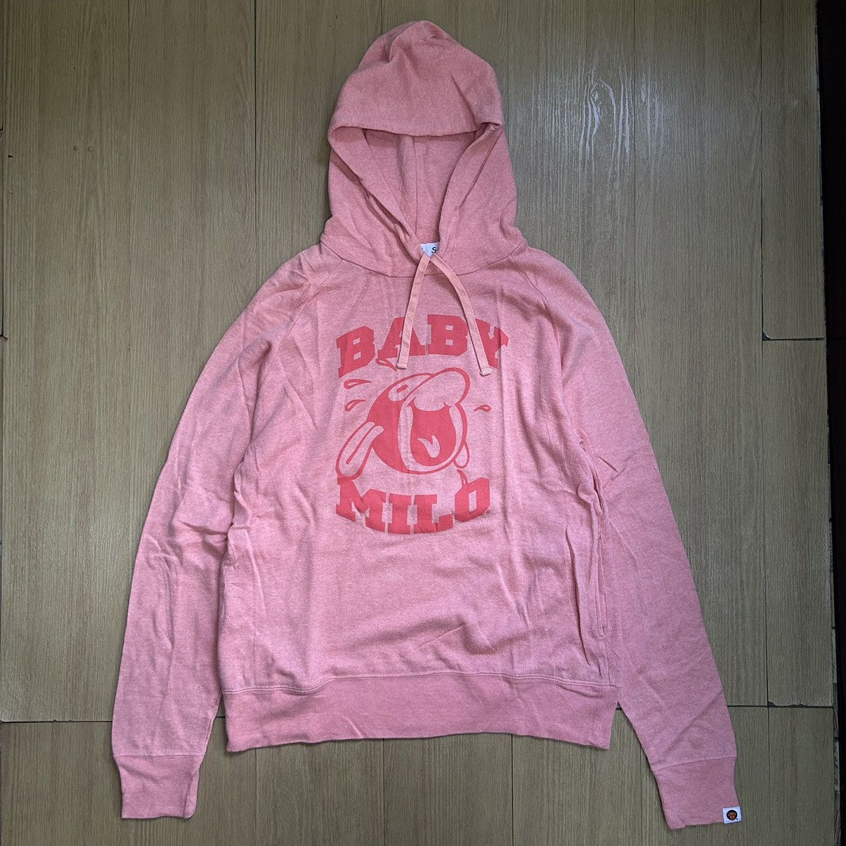 00s BABY MILO ピンク スウェットフーディ　L Pink Baby Milo Hoodie | Grailed