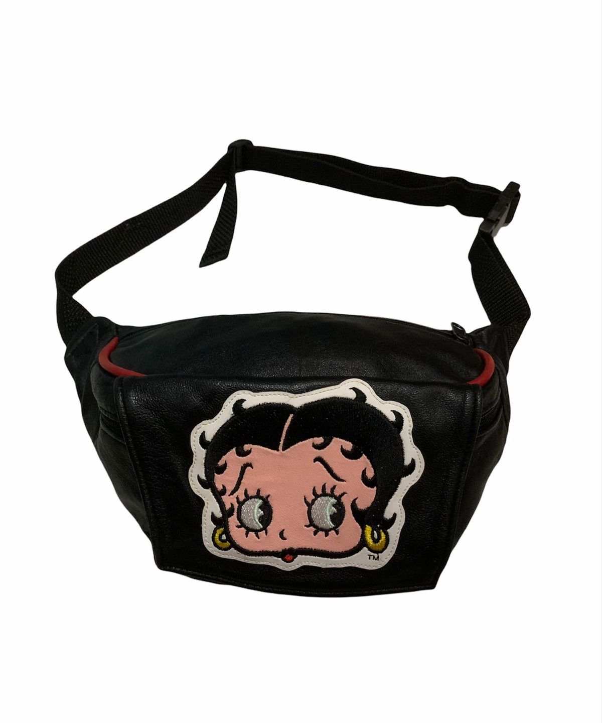 Genuine Leather RARE‼️Vintage BETTY BOOP Leather Waist Bum Bag/Fanny Pack Size ONE SIZE - 1 Thumbnail