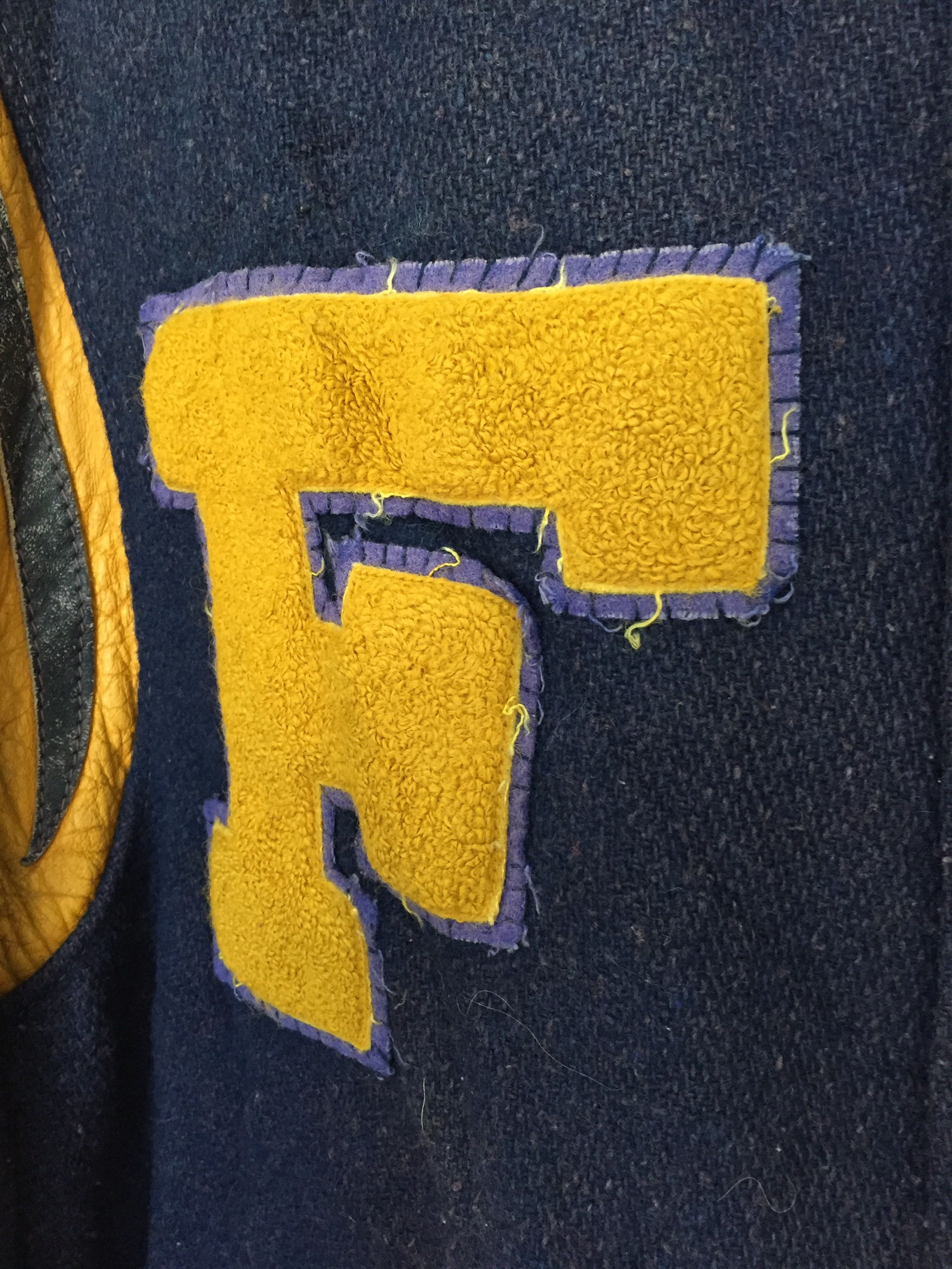 Vintage 70's Findlay trojans wool teddy varsity jacket Size US M / EU 48-50 / 2 - 9 Thumbnail