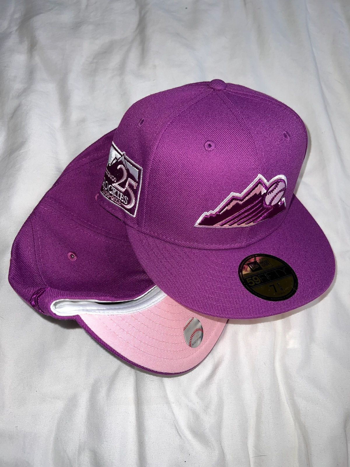 New Era Exclusive Colorado Rockies Fitted Grape Rockies Pink UV 1/8 Size ONE SIZE - 2 Thumbnail
