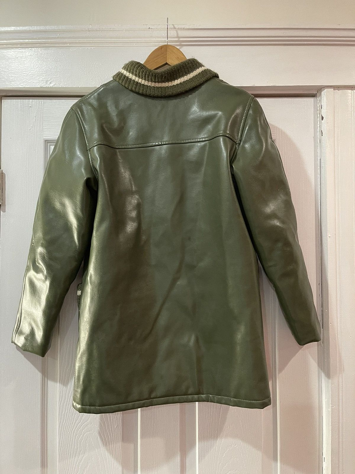 Vintage 1990 leather varsity coat Size US M / EU 48-50 / 2 - 2 Thumbnail