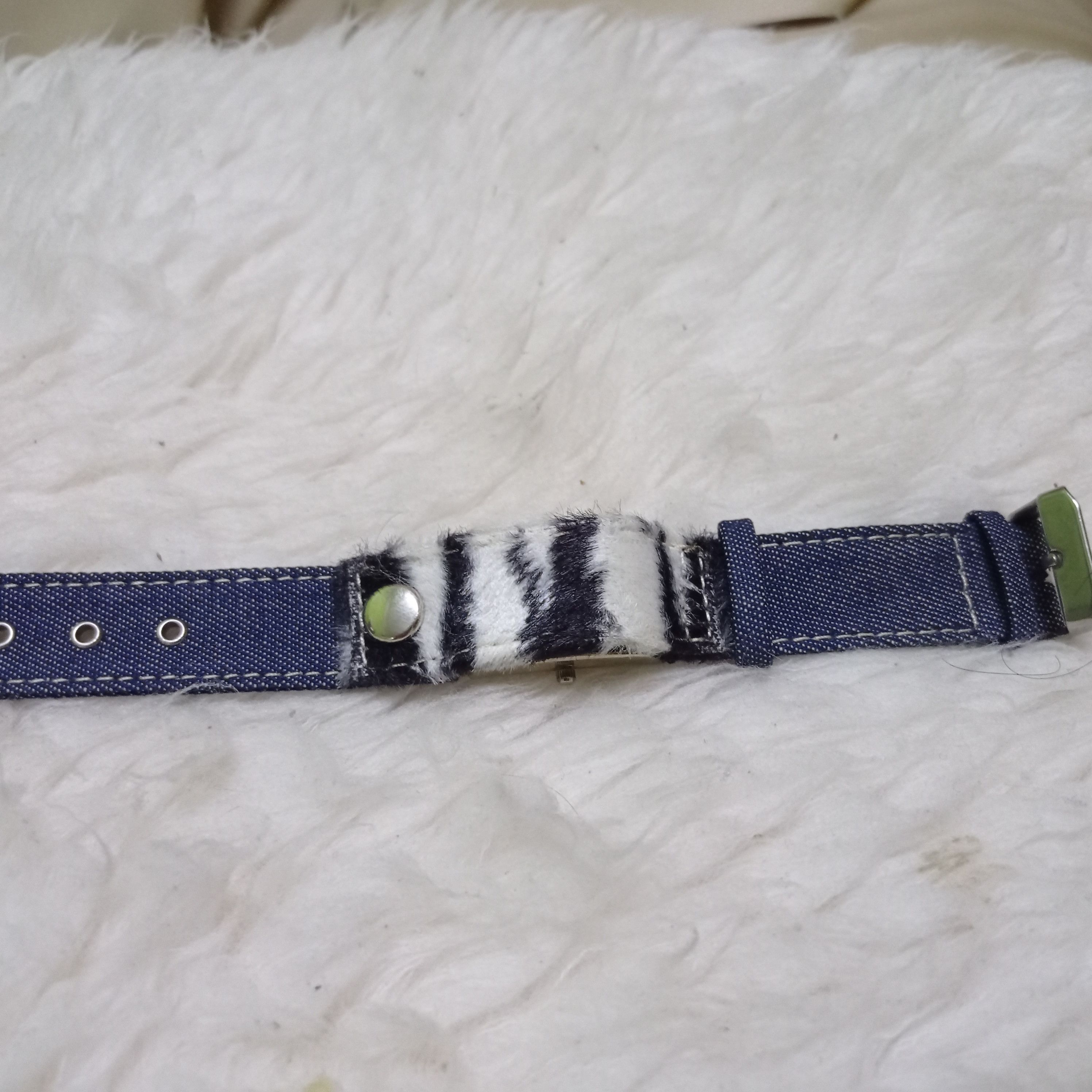 Design. Elite Covered Watch. Fashion Designer Watch in Blue/White, Men's Product Image