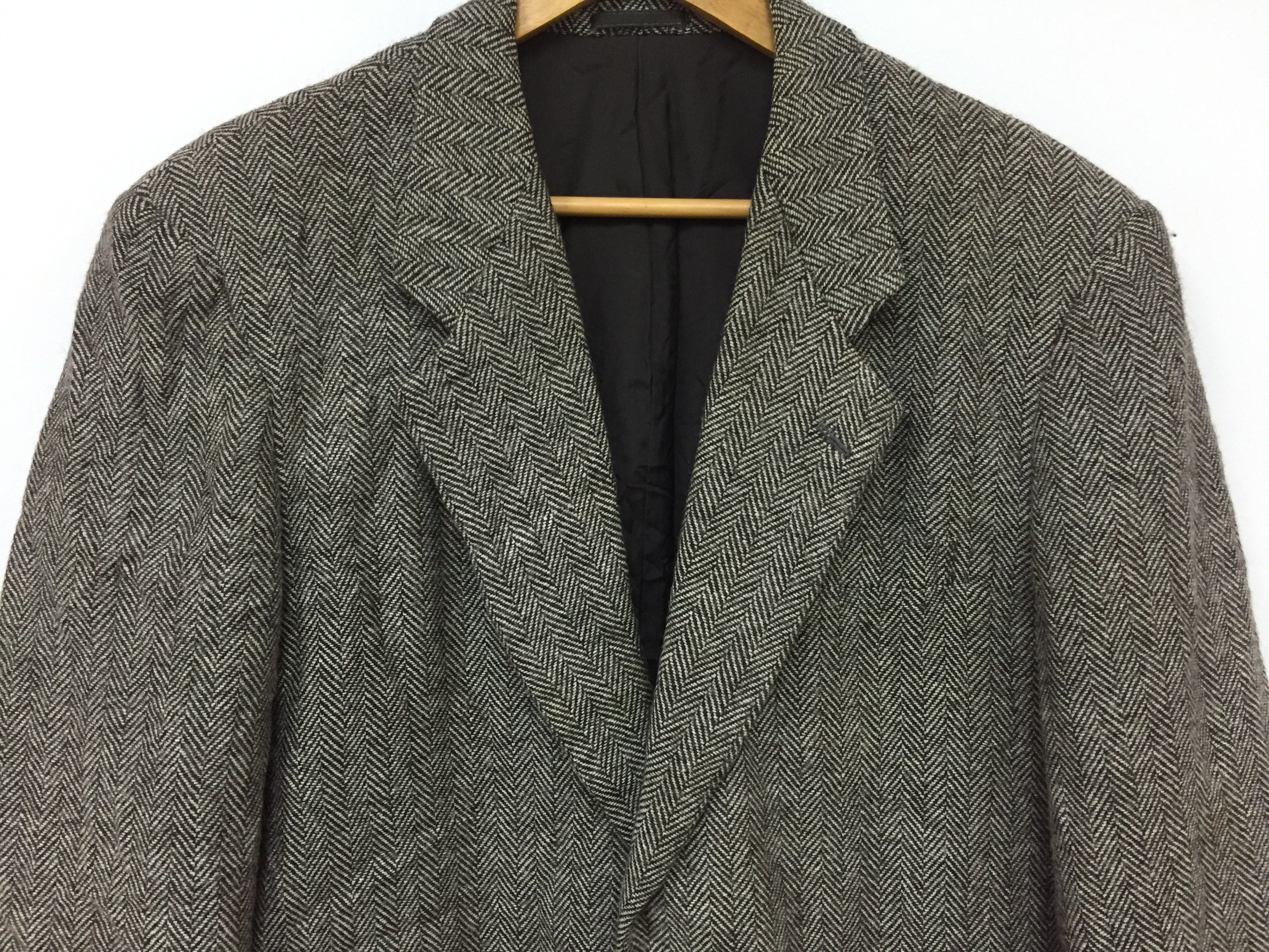 Comme des Garcons Homme 90's Herringbone cable Wool jacket blazer coat Size US M / EU 48-50 / 2 - 3 Thumbnail