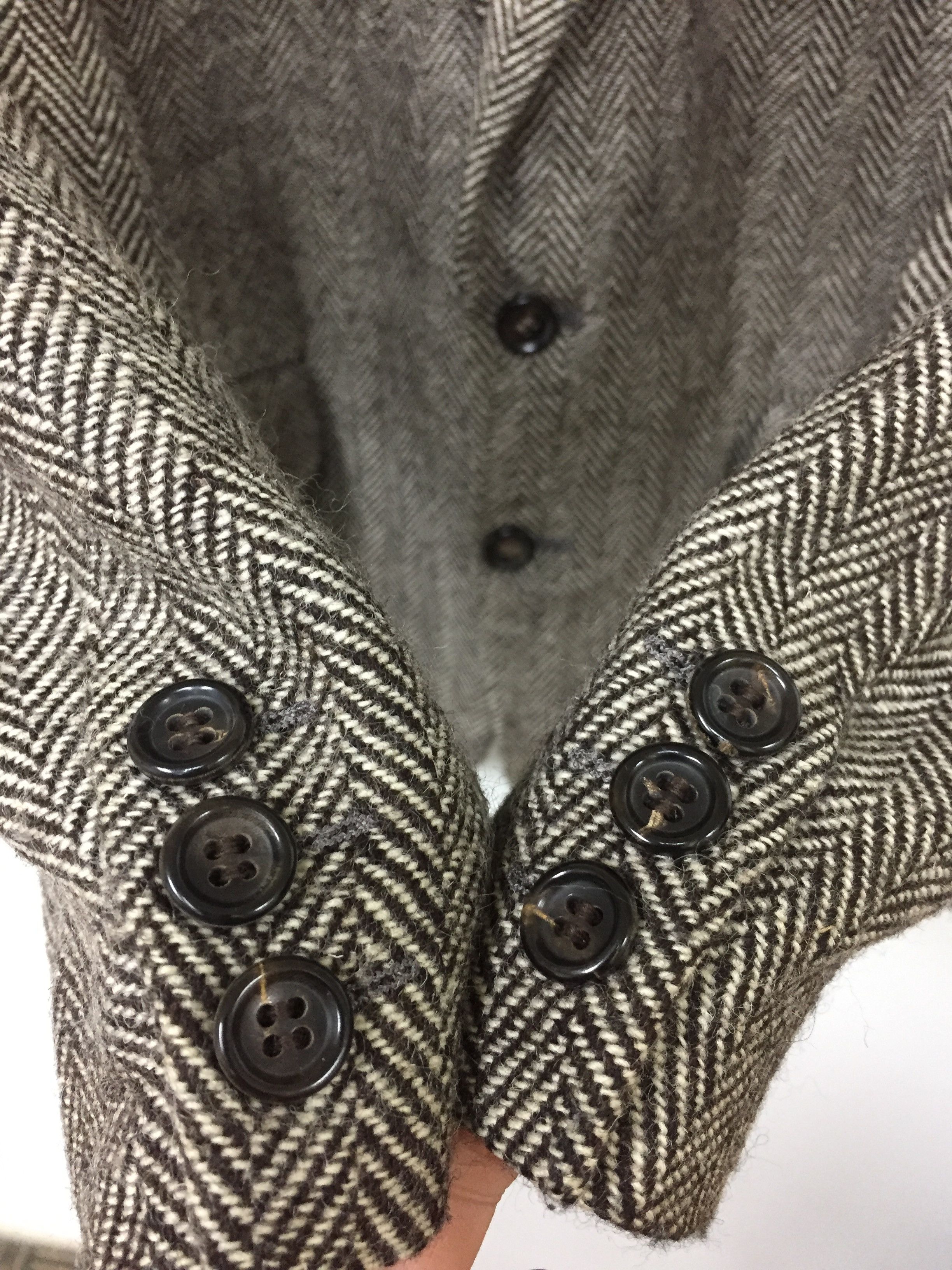 Comme des Garcons Homme 90's Herringbone cable Wool jacket blazer coat Size US M / EU 48-50 / 2 - 6 Thumbnail