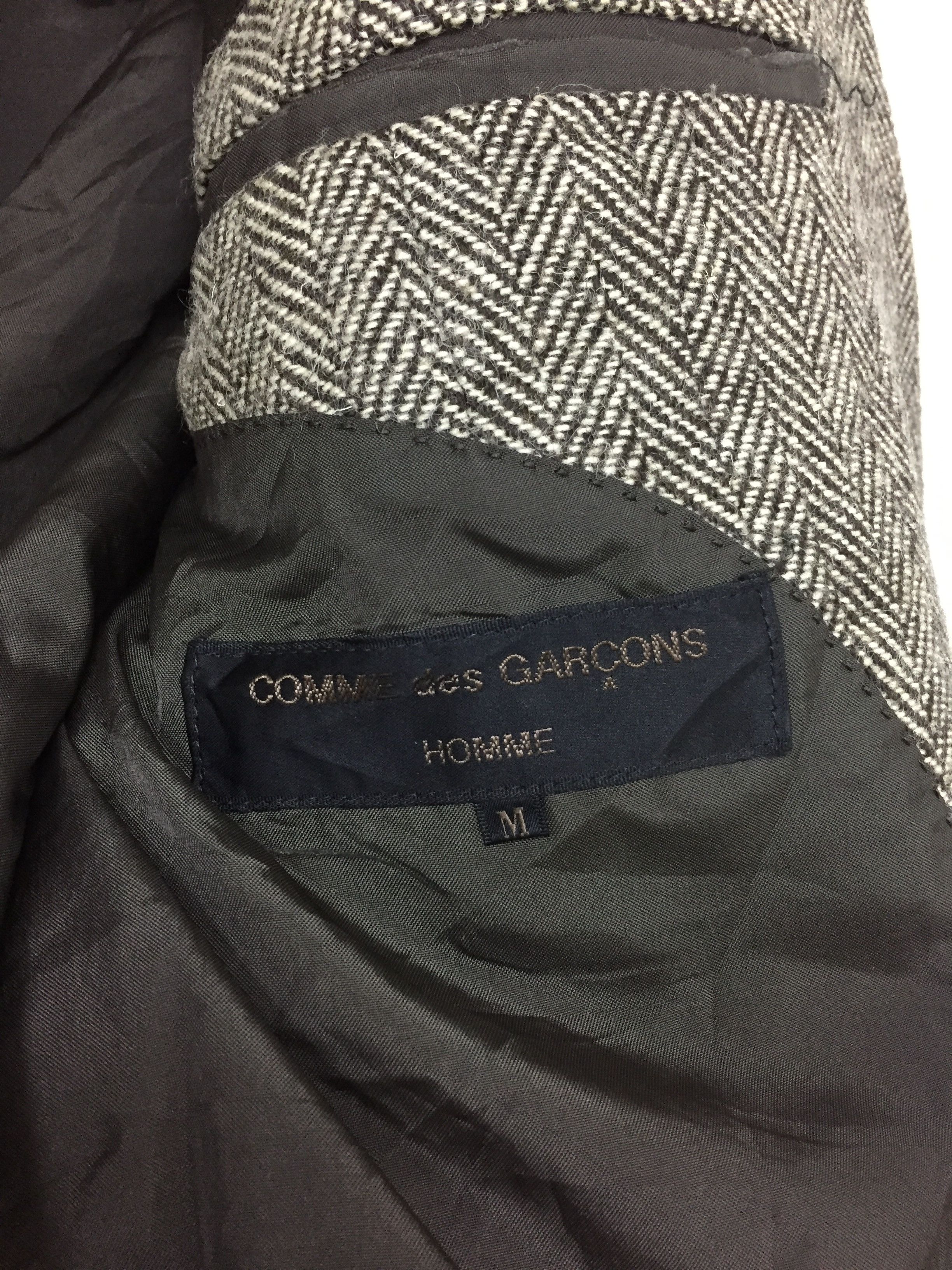 Comme des Garcons Homme 90's Herringbone cable Wool jacket blazer coat Size US M / EU 48-50 / 2 - 8 Thumbnail