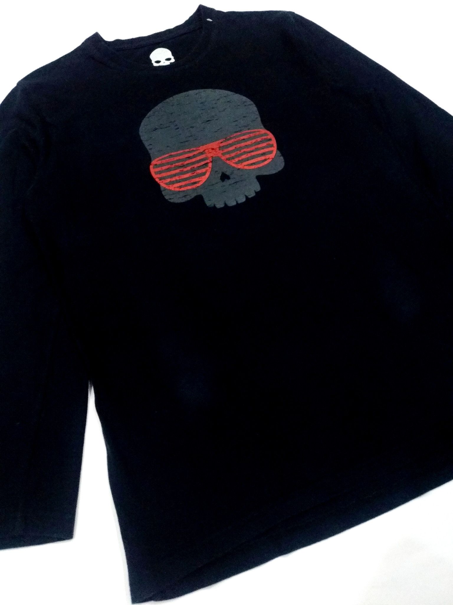 Designer × HYDROGEN RARE! HYDROGEN NU RAVE SKULL L/SLEEVE T-SHIRT Size US M / EU 48-50 / 2 - 3 Thumbnail