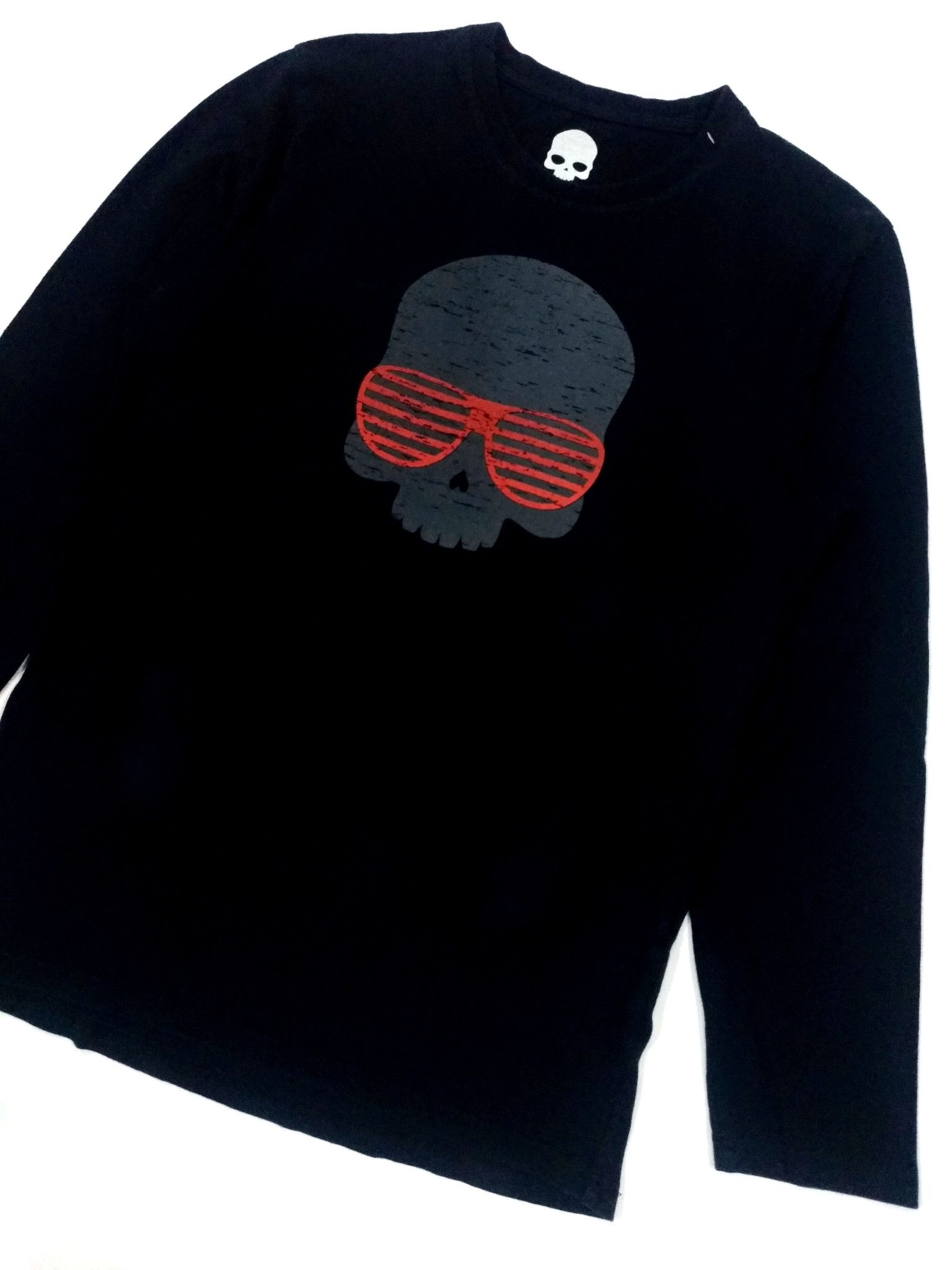 Designer × HYDROGEN RARE! HYDROGEN NU RAVE SKULL L/SLEEVE T-SHIRT Size US M / EU 48-50 / 2 - 2 Thumbnail
