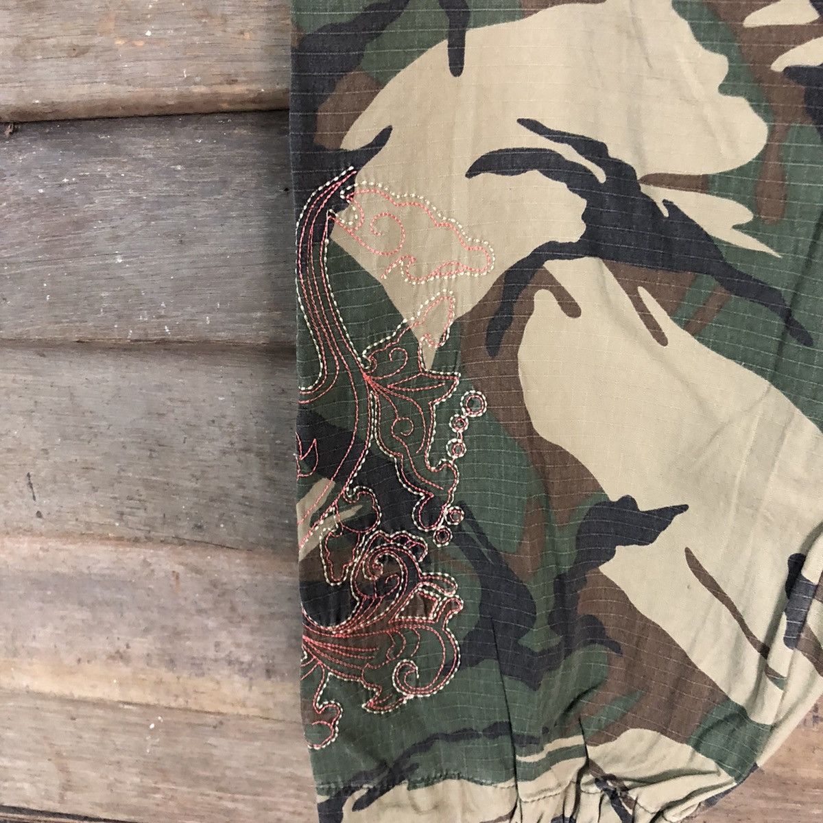 Japanese Brand DL Japan Green camo Army Multipocket Cargo Pants #3435DL Size US 30 / EU 46 - 10 Thumbnail