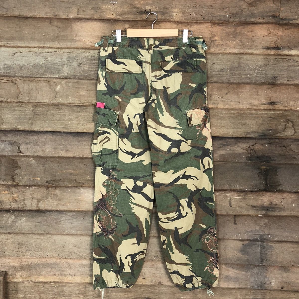 Japanese Brand DL Japan Green camo Army Multipocket Cargo Pants #3435DL Size US 30 / EU 46 - 11 Thumbnail