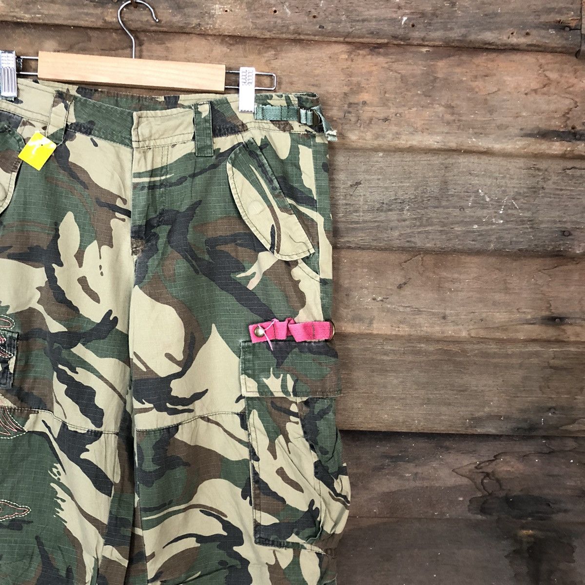Japanese Brand DL Japan Green camo Army Multipocket Cargo Pants #3435DL Size US 30 / EU 46 - 5 Thumbnail