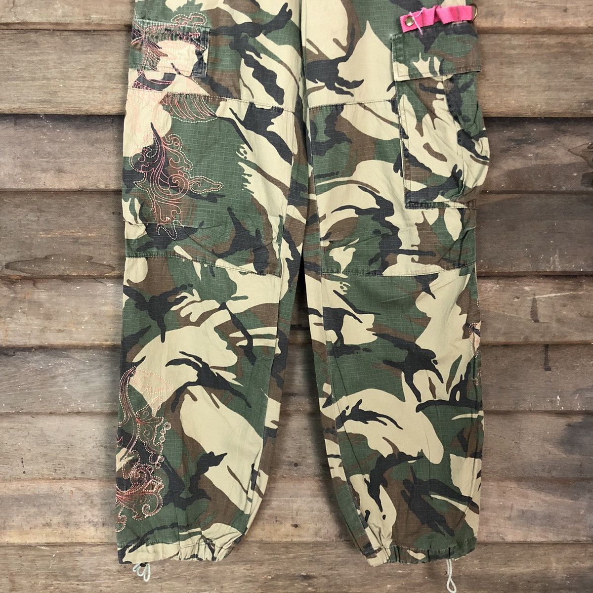 Japanese Brand DL Japan Green camo Army Multipocket Cargo Pants #3435DL Size US 30 / EU 46 - 3 Thumbnail