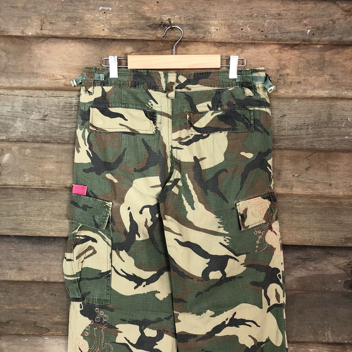 Japanese Brand DL Japan Green camo Army Multipocket Cargo Pants #3435DL Size US 30 / EU 46 - 12 Thumbnail