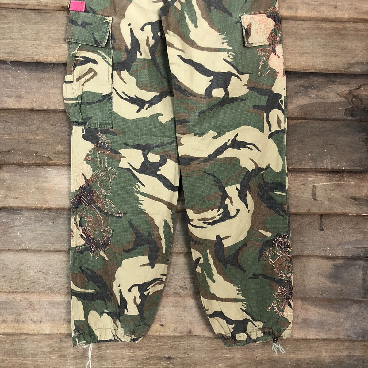 Japanese Brand DL Japan Green camo Army Multipocket Cargo Pants #3435DL Size US 30 / EU 46 - 13 Thumbnail