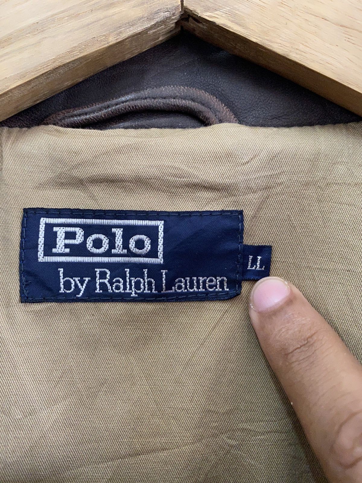 Polo Ralph Lauren 🔥VINTAGE 1990s POLO RALPH LAUREN BROWN LEATHER JACKET Size US XL / EU 56 / 4 - 10 Thumbnail