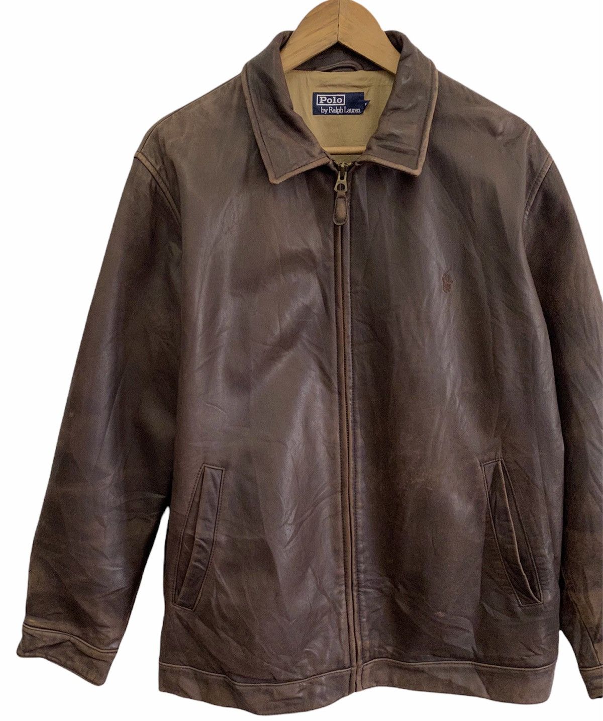 ジャケット・アウター Polo Ralph Lauren 90s leather jacket Polo Ralph Lauren '90s Leather Bomber Jacket Suicide Skier - Etsy