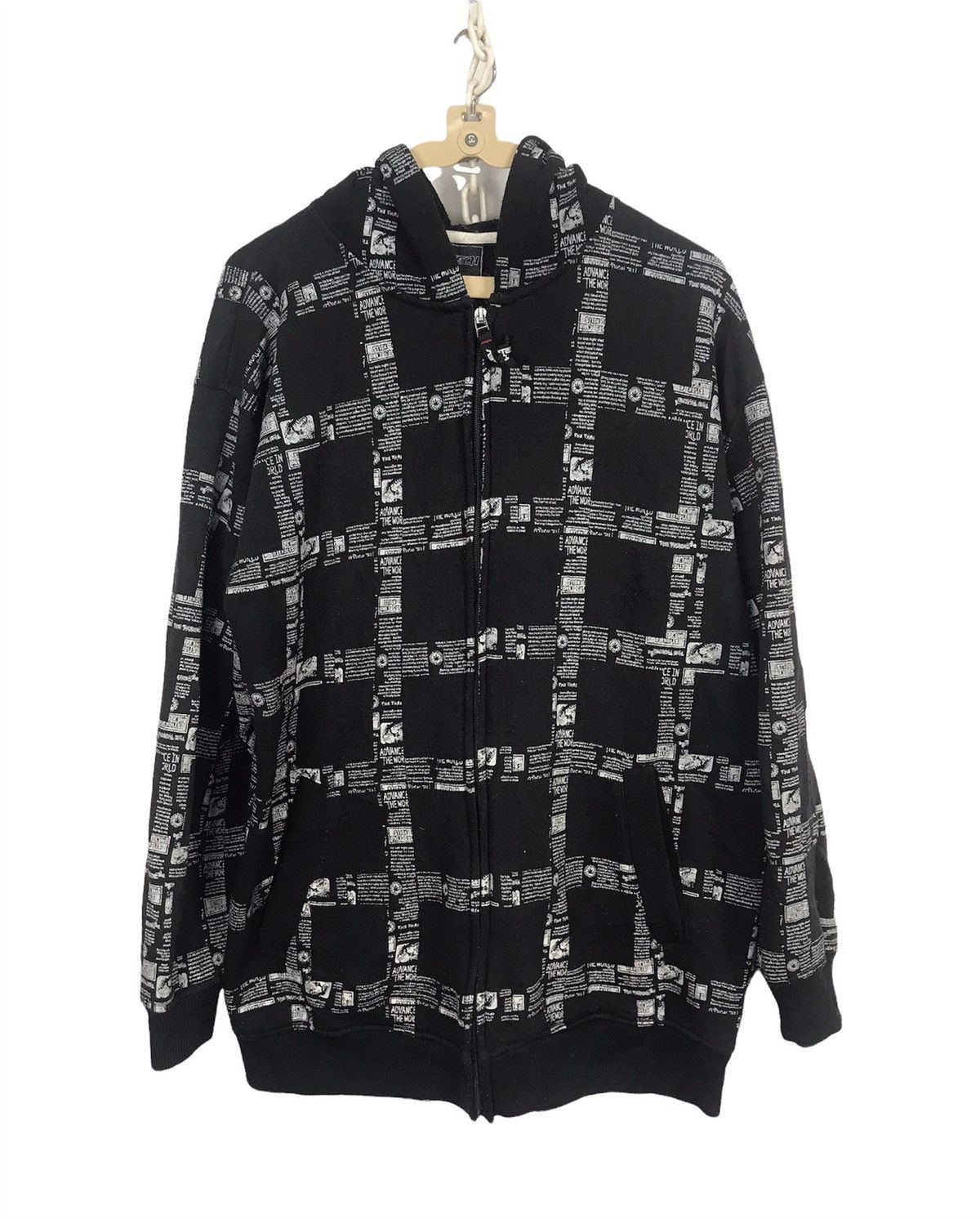 Japanese Brand AB-tech zipper hoodie fullprint Size US L / EU 52-54 / 3 - 1 Thumbnail
