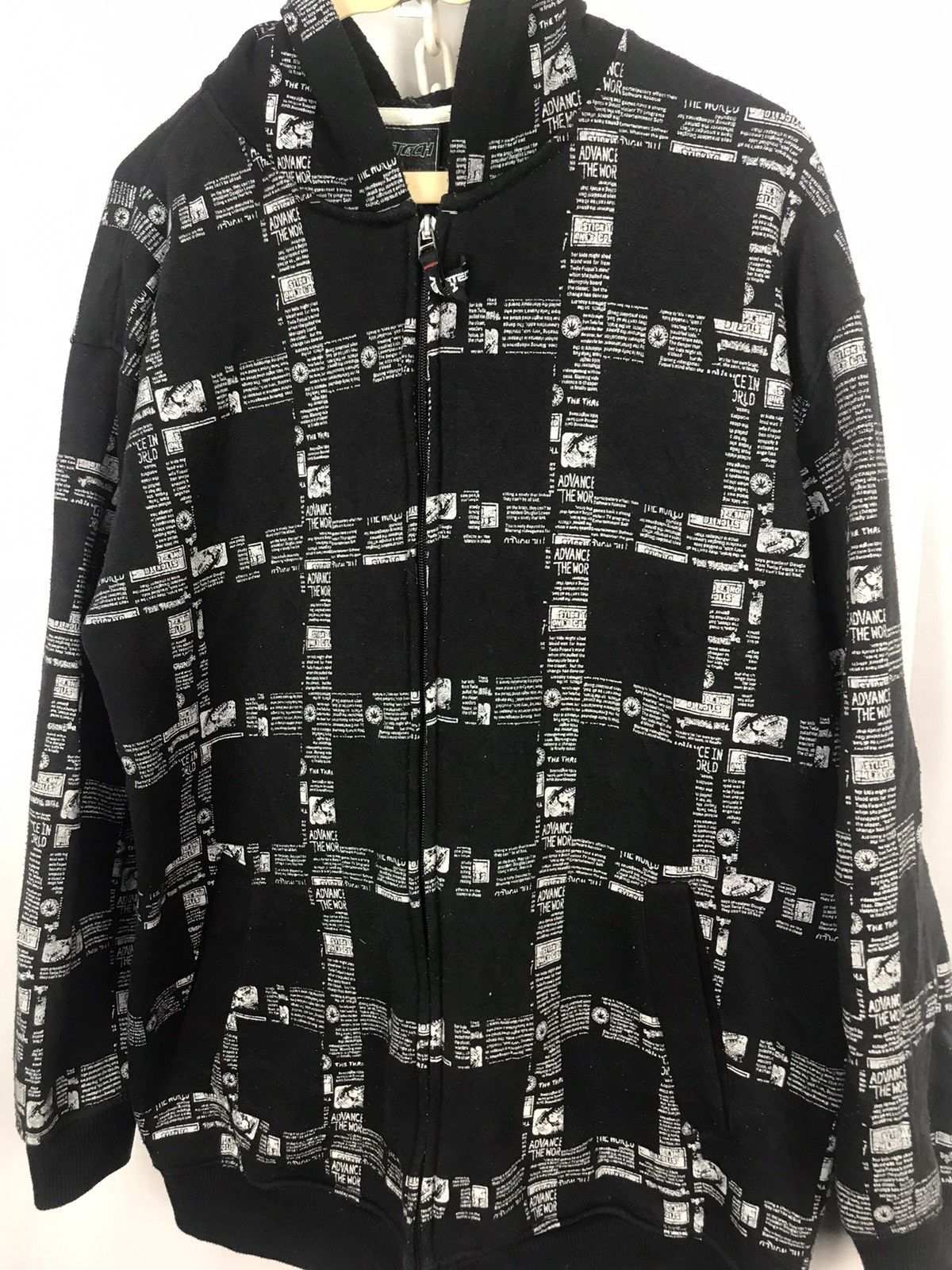Japanese Brand AB-tech zipper hoodie fullprint Size US L / EU 52-54 / 3 - 6 Thumbnail