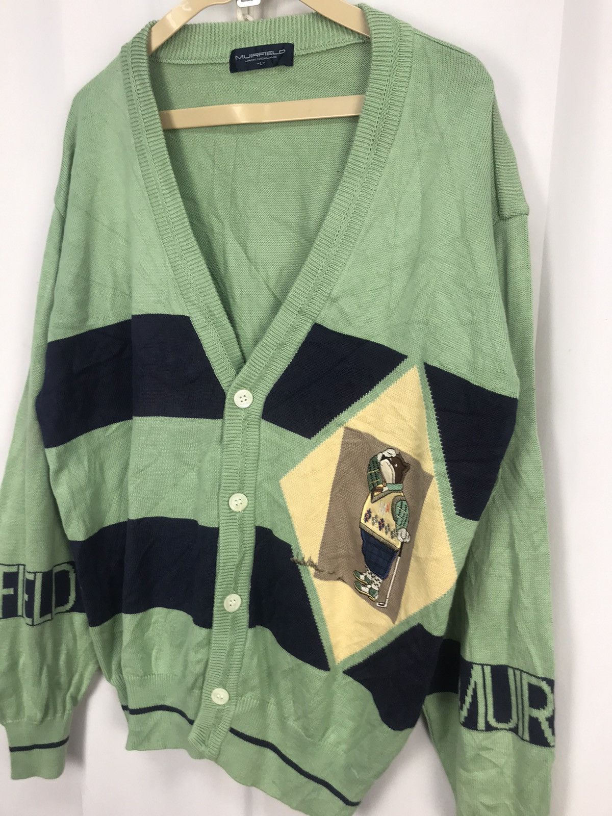 Japanese Brand × Vintage Muirfield jack nicklaus embroidered cardigan Size US M / EU 48-50 / 2 - 6 Thumbnail