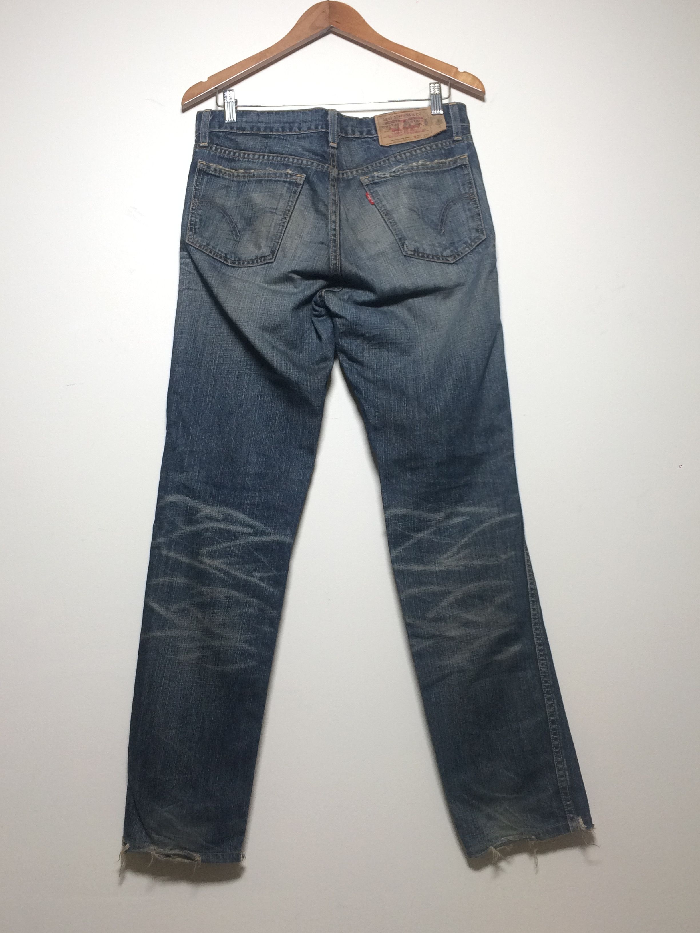 Levi's × Vintage Vtg 90's Levis 606 Distressed Ripped Slim Fit Jeans Size US 30 / EU 46 - 15 Thumbnail