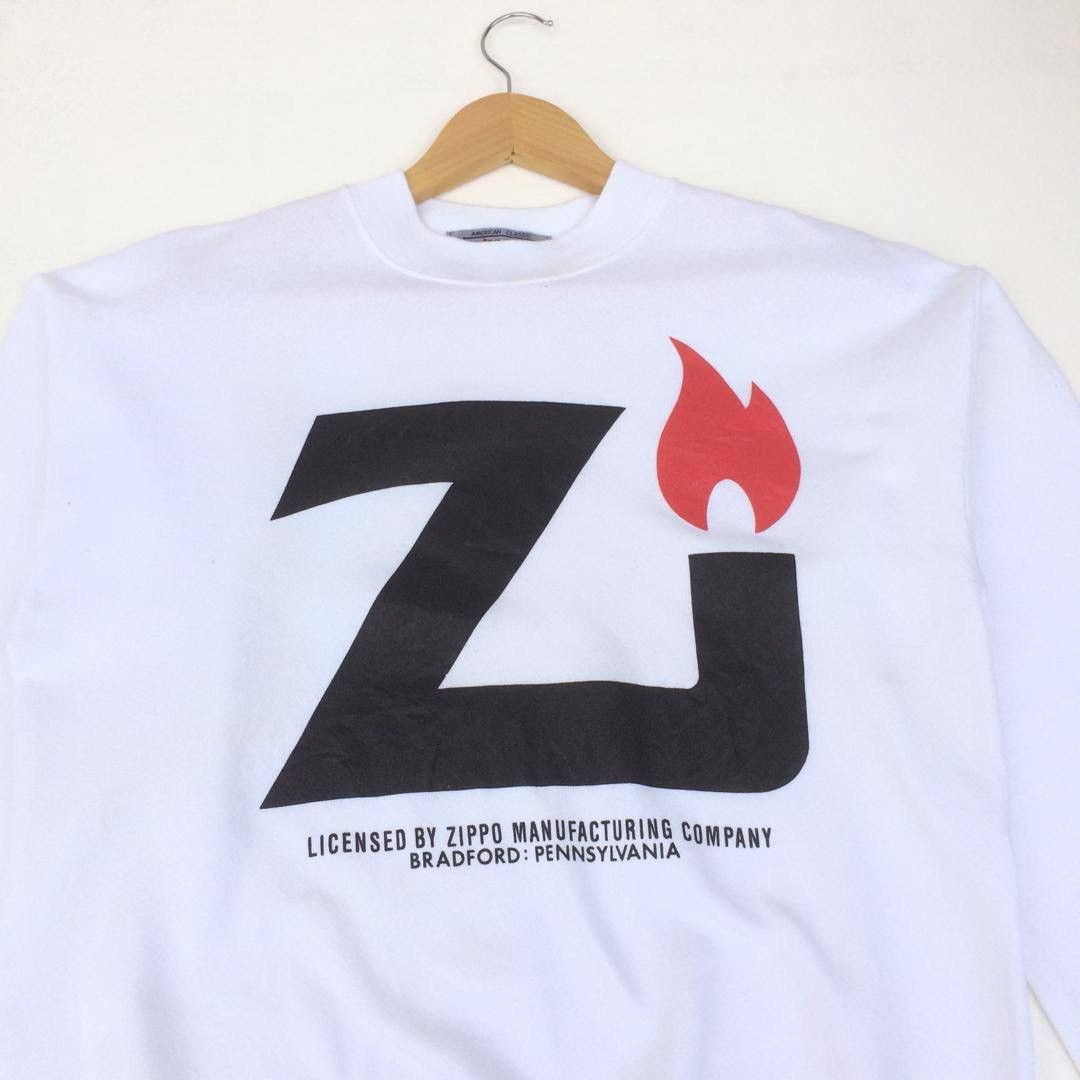 Vintage × Zippo Rare Vintage Zippo Classic Big Spell crewneck sweatshirt Size US M / EU 48-50 / 2 - 2 Thumbnail