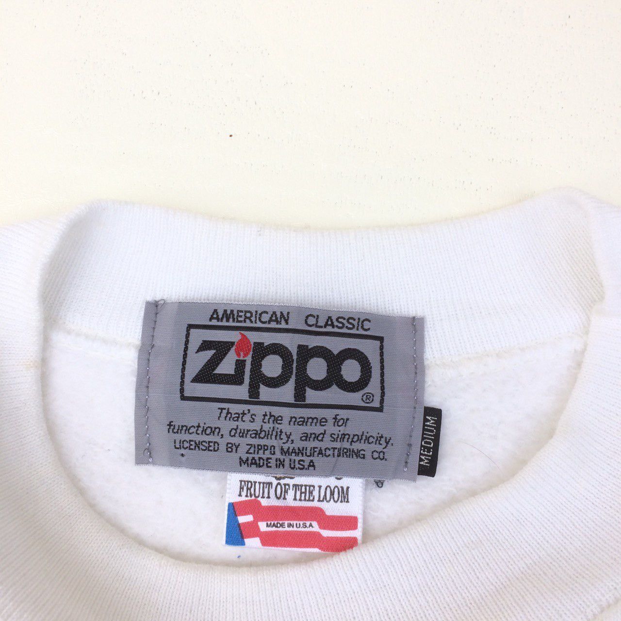 Vintage Rare 🔥Vintage 80S Zippo Classic Big Spell crewneck JUMPER Size US M / EU 48-50 / 2 - 5 Thumbnail