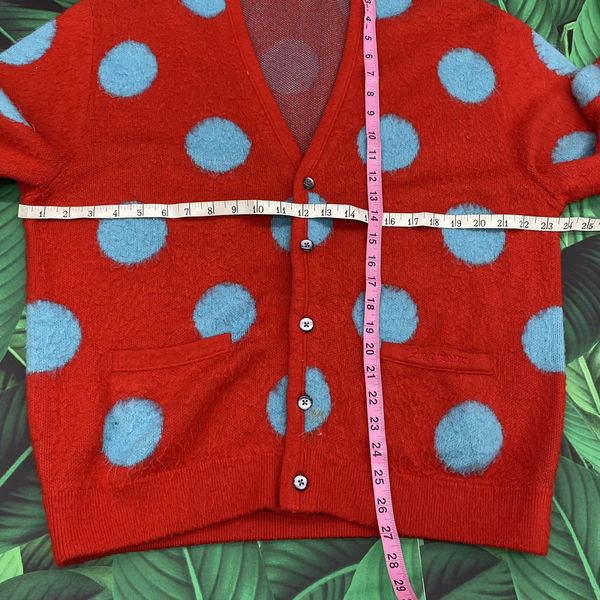 Supreme Brushed polka dot cardigan | Grailed