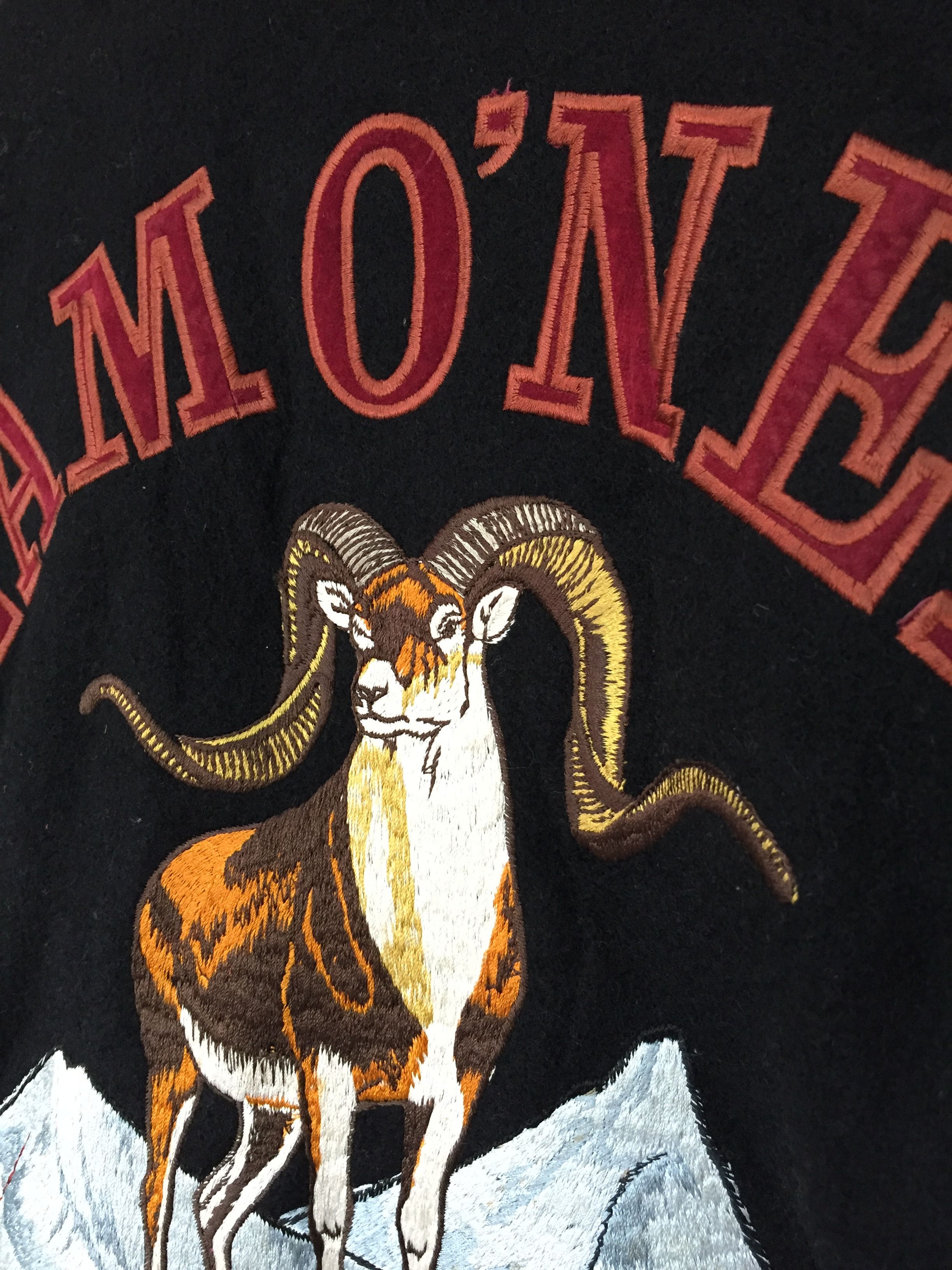 O'Neill 90's steinbock Embordered logo varsity Leather Sleeve Size US L / EU 52-54 / 3 - 6 Thumbnail