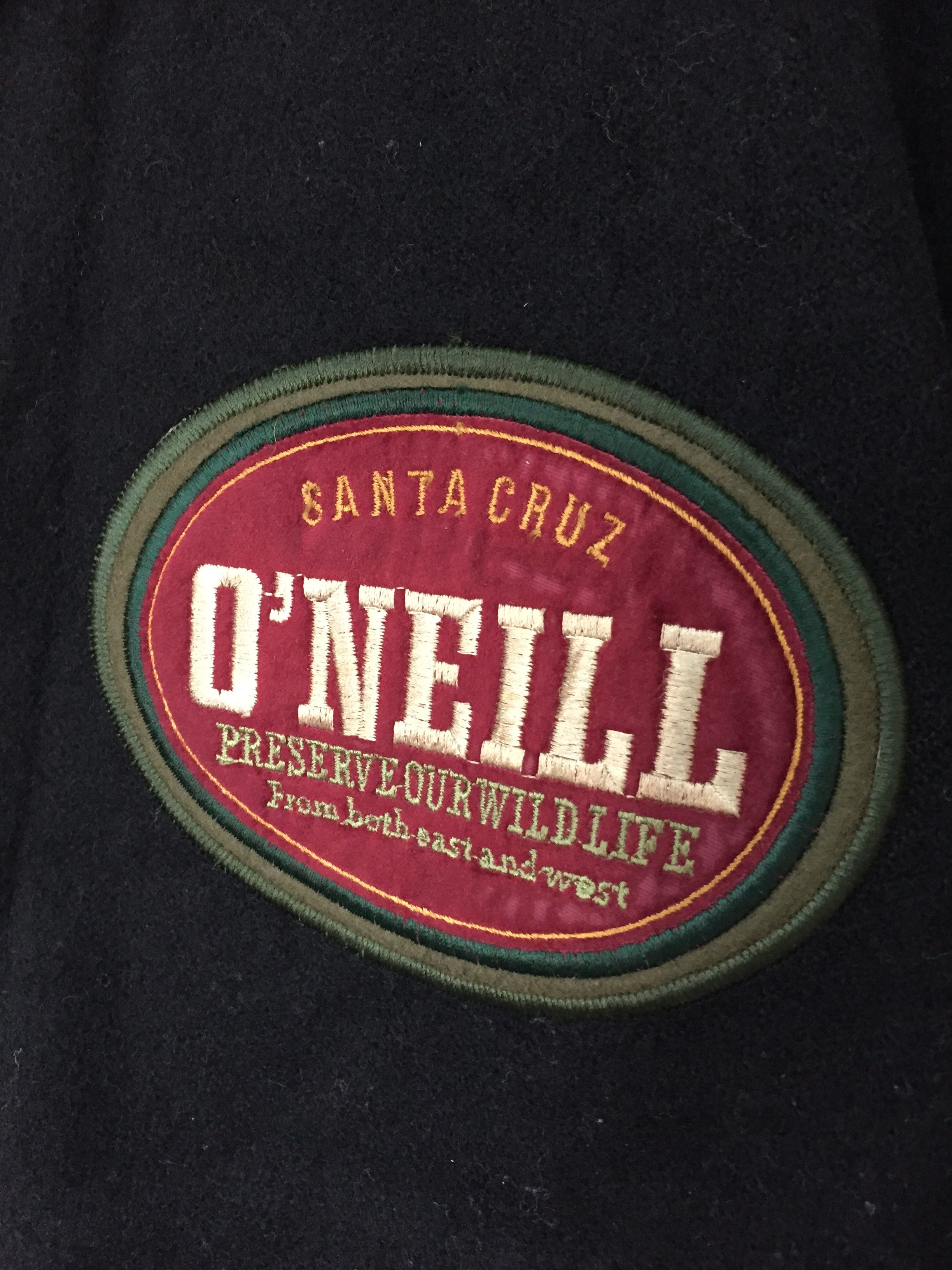 O'Neill 90's steinbock Embordered logo varsity Leather Sleeve Size US L / EU 52-54 / 3 - 11 Thumbnail