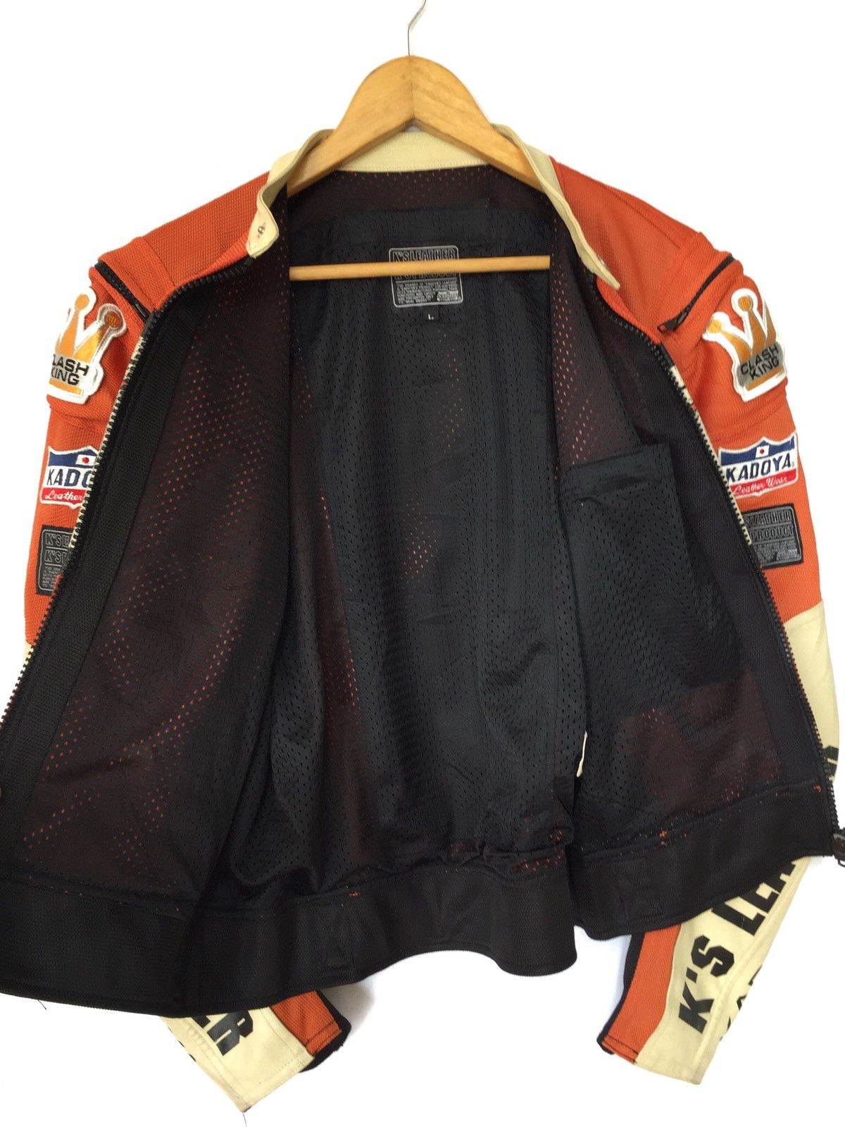 Kadoya VINTAGE KADOYA KS LEATHER CLASH KING RACING JACKET Size US M / EU 48-50 / 2 - 14 Thumbnail