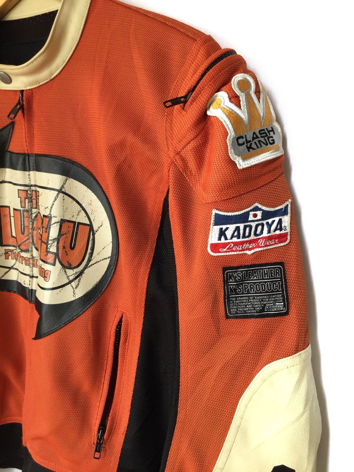 Kadoya VINTAGE KADOYA KS LEATHER CLASH KING RACING JACKET Size US M / EU 48-50 / 2 - 7 Thumbnail