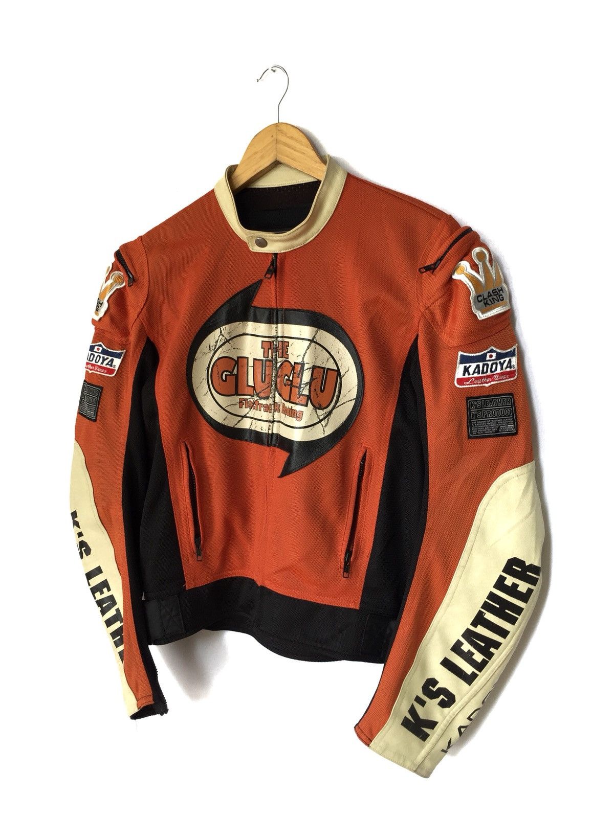 Kadoya VINTAGE KADOYA KS LEATHER CLASH KING RACING JACKET Size US M / EU 48-50 / 2 - 3 Thumbnail