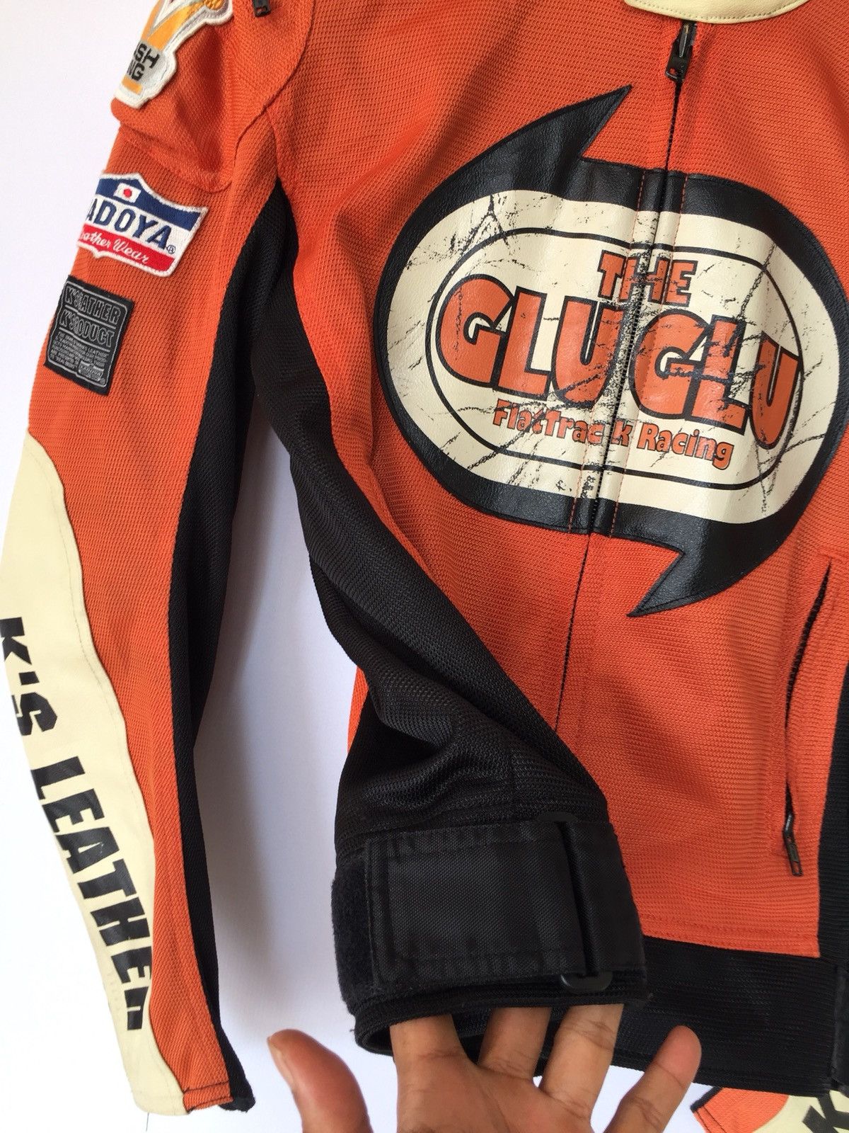 Kadoya VINTAGE KADOYA KS LEATHER CLASH KING RACING JACKET Size US M / EU 48-50 / 2 - 9 Thumbnail