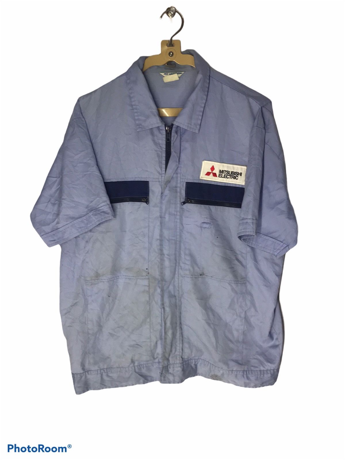 Japanese Brand × Sports Specialties Mitsubishi electric uniform zipper shirt Size US L / EU 52-54 / 3 - 1 Thumbnail