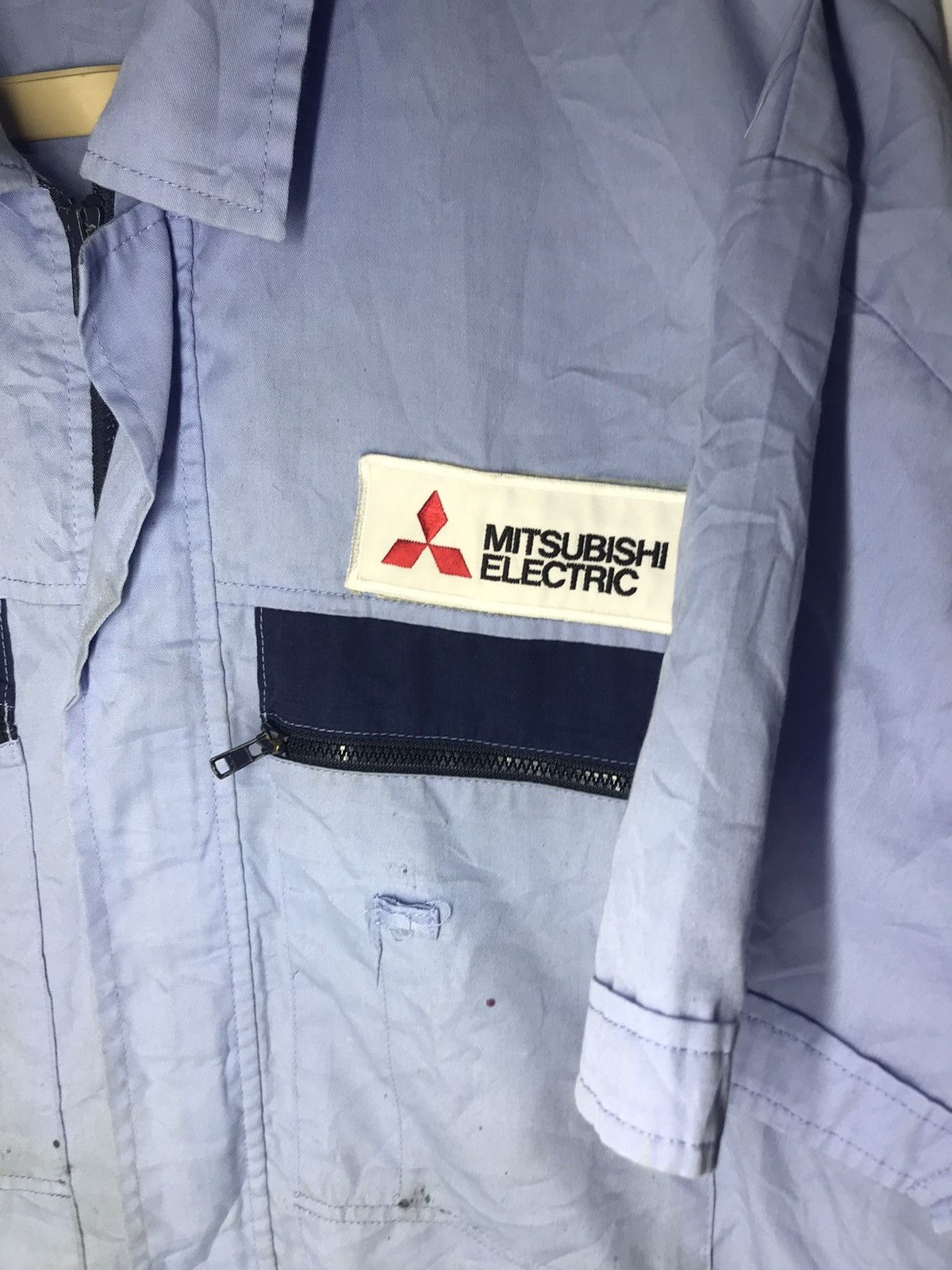 Japanese Brand × Sports Specialties Mitsubishi electric uniform zipper shirt Size US L / EU 52-54 / 3 - 4 Thumbnail