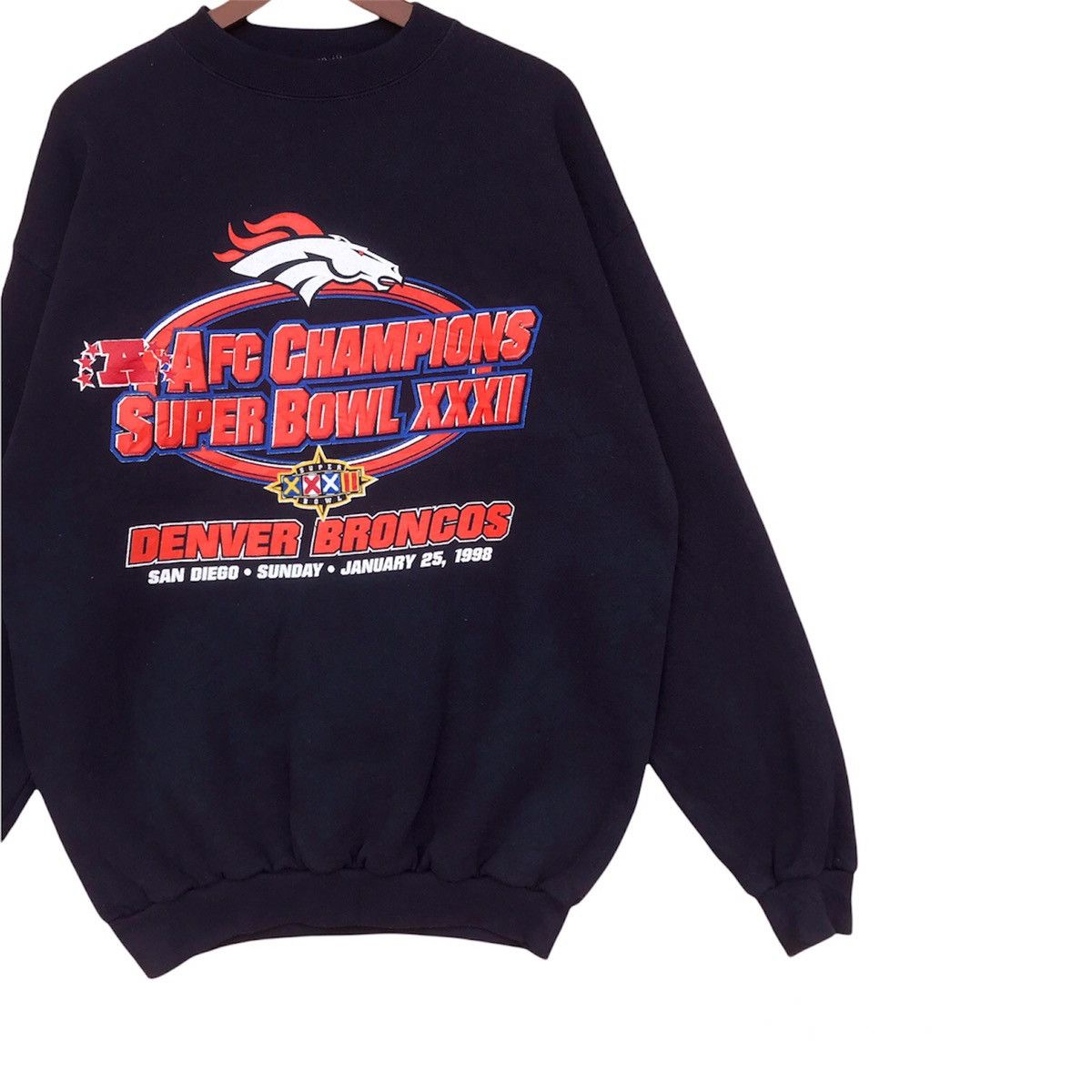 Vintage Vintage 1998 AFC champions super bowl crewneck polycotton Size US L / EU 52-54 / 3 - 3 Thumbnail