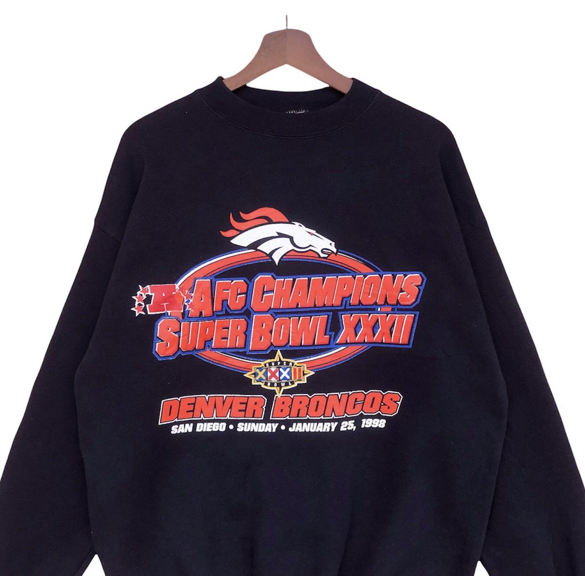 Vintage Vintage 1998 AFC champions super bowl crewneck polycotton Size US L / EU 52-54 / 3 - 4 Thumbnail