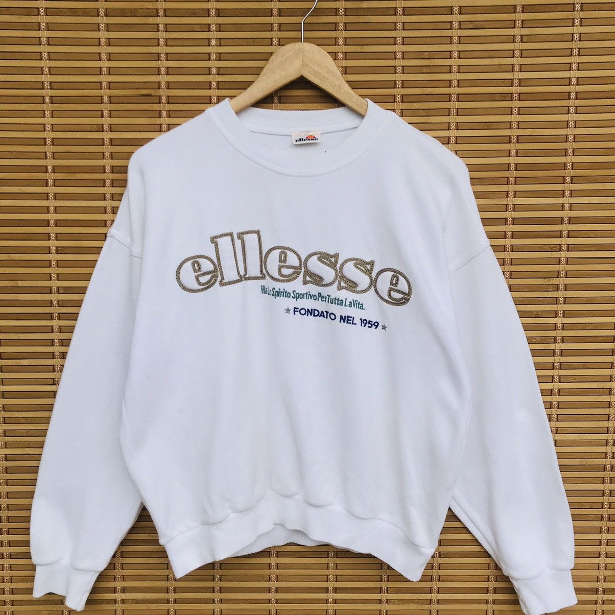 Ellesse × Vintage Vintage Ellesse crewneck jumper big logo embroidered Size US M / EU 48-50 / 2 - 4 Thumbnail