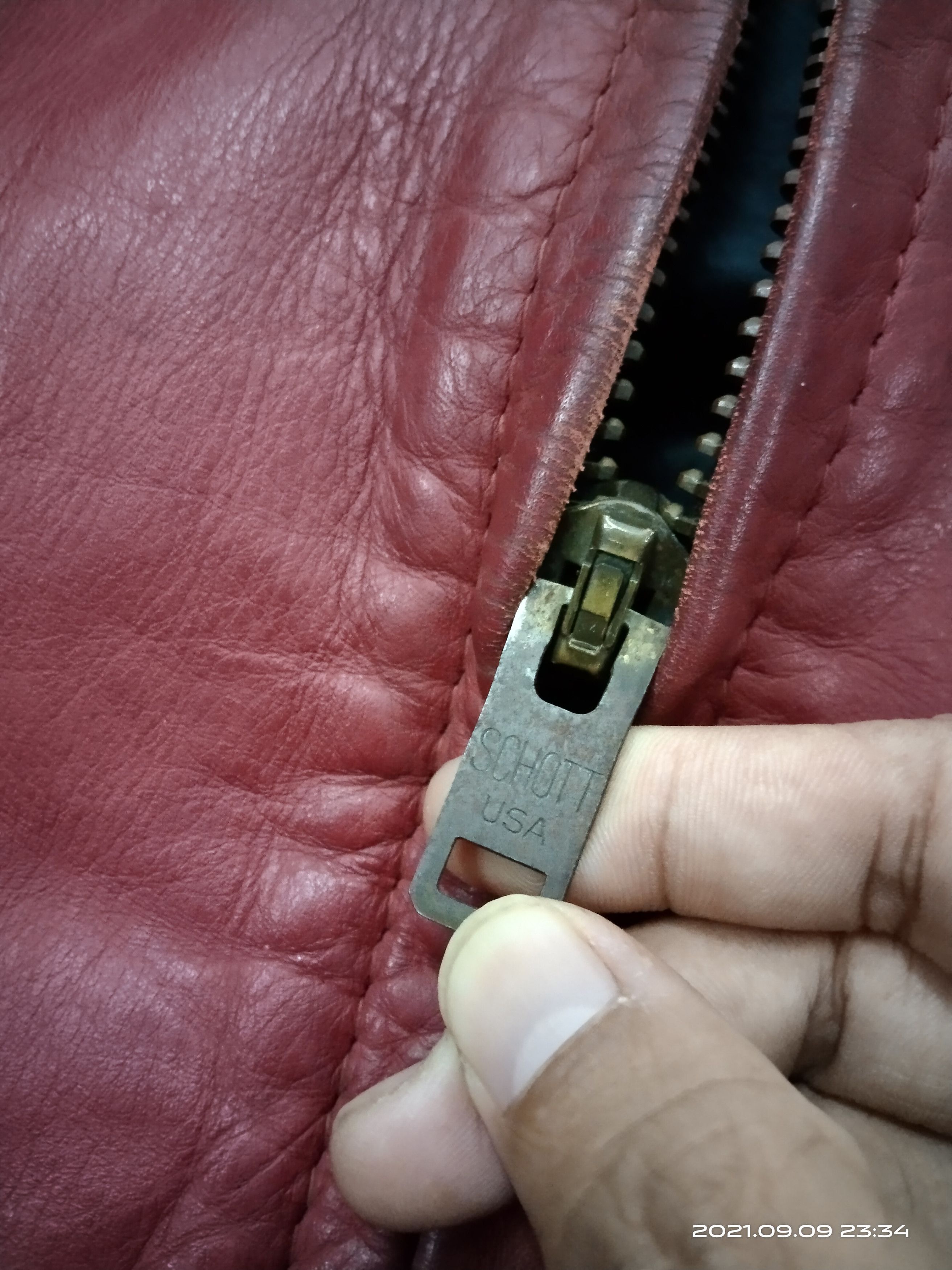 Schott × Vintage VINTAGE SCHOTT TWO TONE LEATHER JACKET MADE IN USA Size US M / EU 48-50 / 2 - 4 Thumbnail