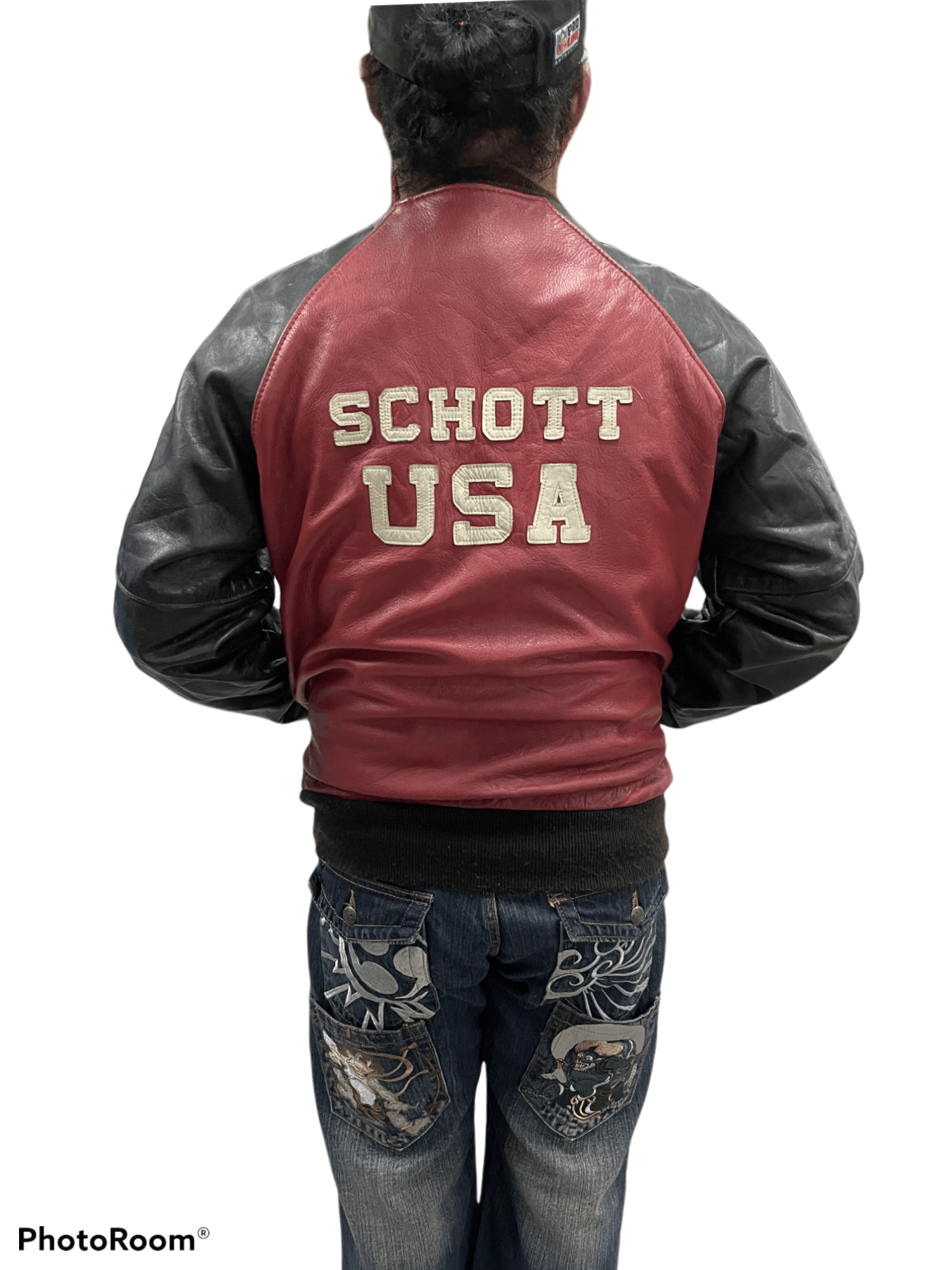 Schott × Vintage VINTAGE SCHOTT TWO TONE LEATHER JACKET MADE IN USA Size US M / EU 48-50 / 2 - 1 Thumbnail
