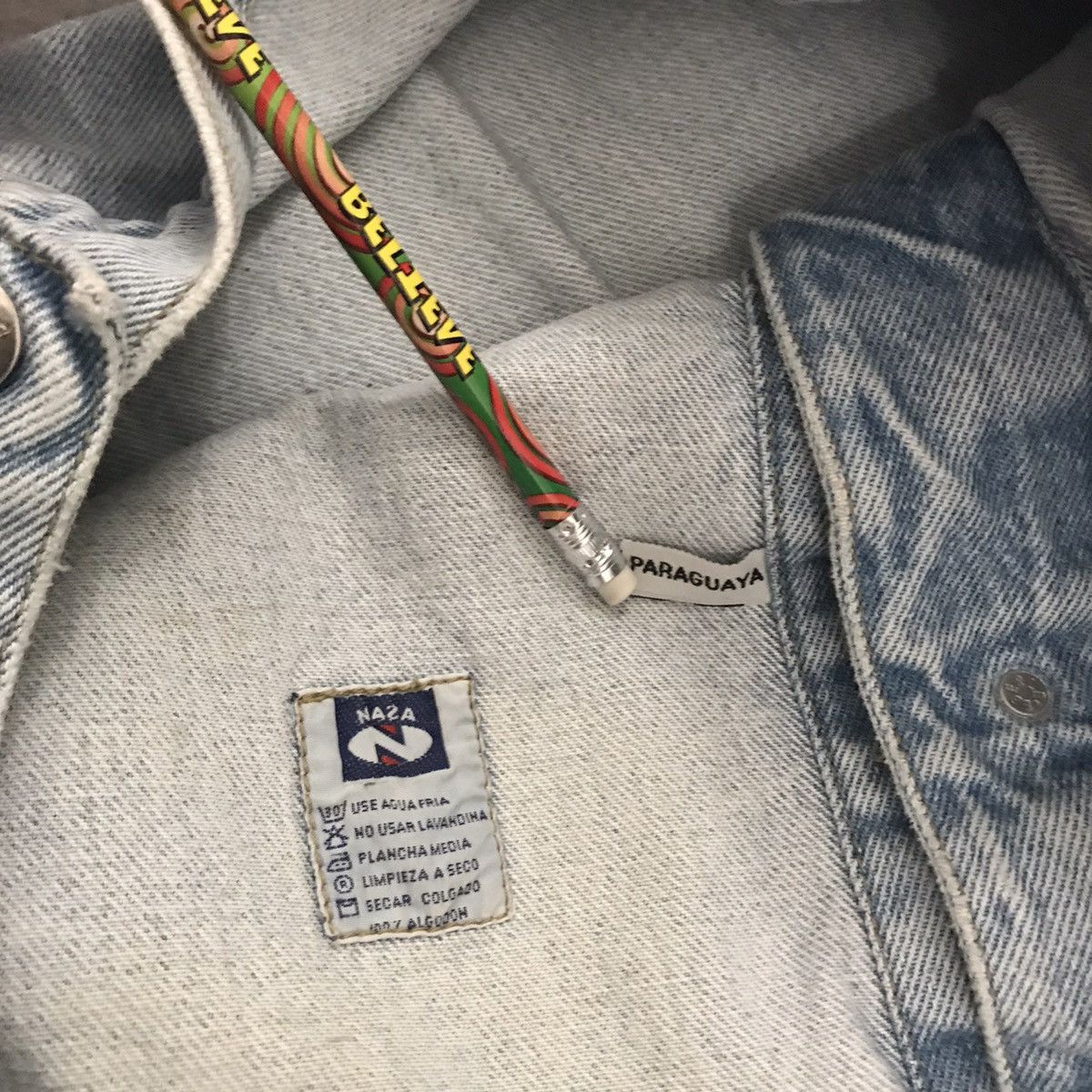 NASA × Vintage NASA Blue Denim Jacket Size US S / EU 44-46 / 1 - 6 Thumbnail