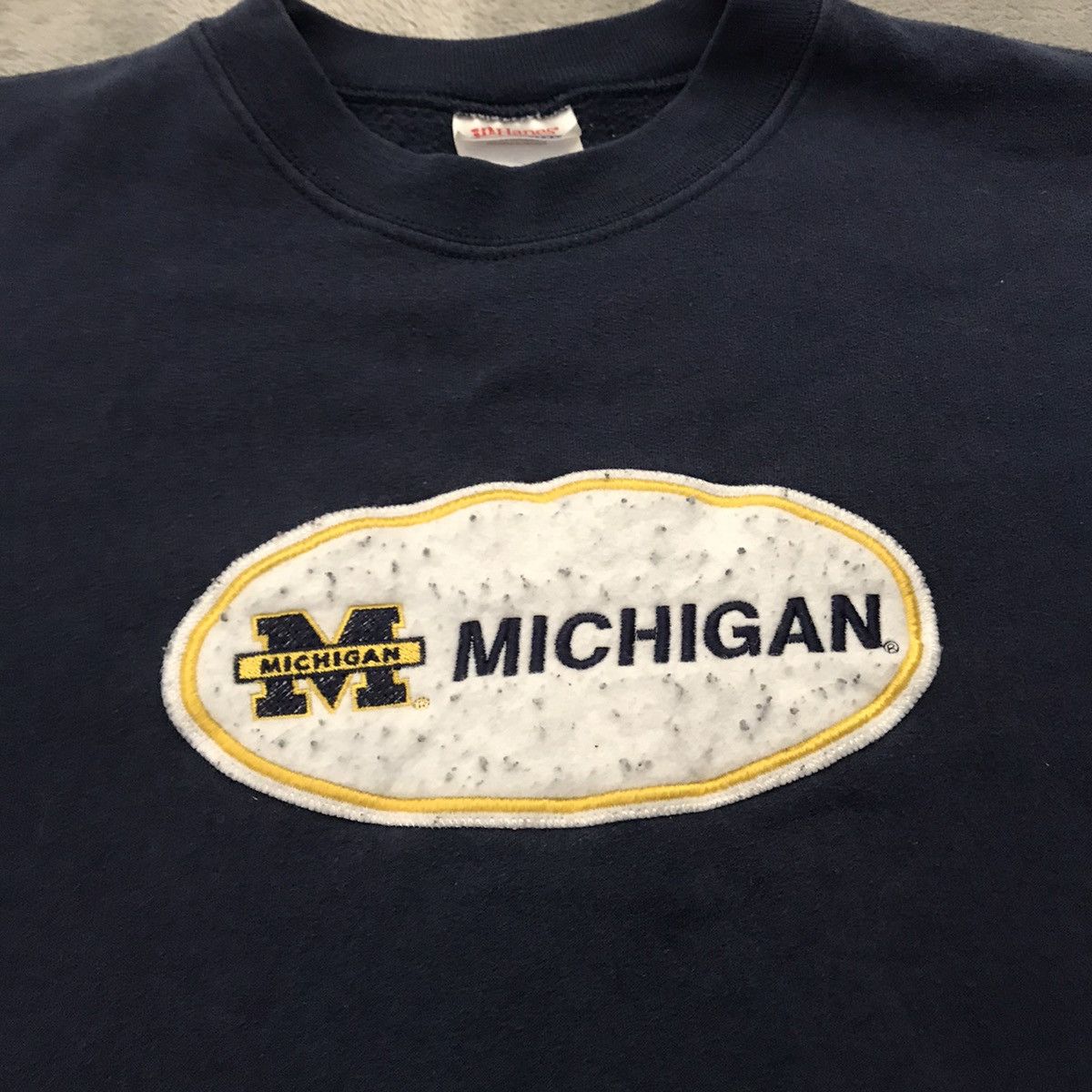 Hanes × Vintage Vintage Michigan Hanes Crewneck Size US XL / EU 56 / 4 - 2 Thumbnail