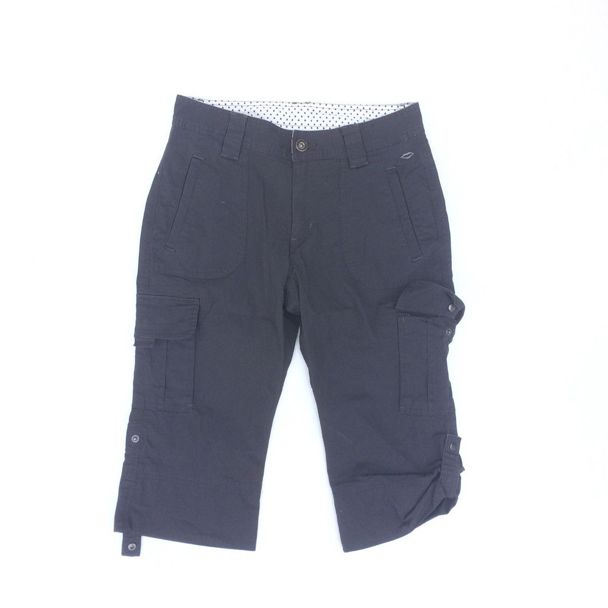 image of Japan Style Kissmark Cargo Multipocket Shortpant in Black Gray, Men's (Size 28)