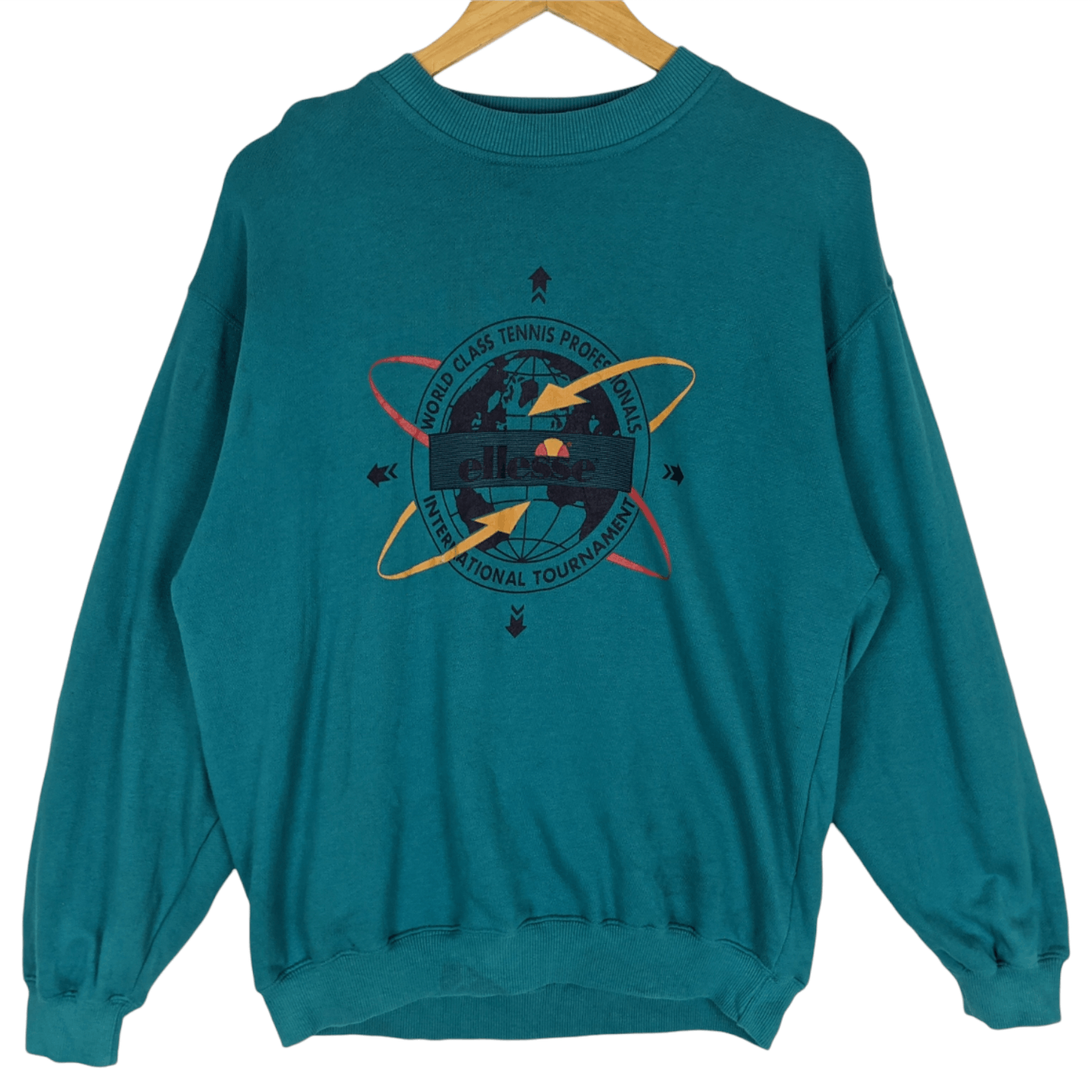 Ellesse Vintage ELLESSE Tennis Championship Jumper Sweatshirt Size US M / EU 48-50 / 2 - 2 Thumbnail
