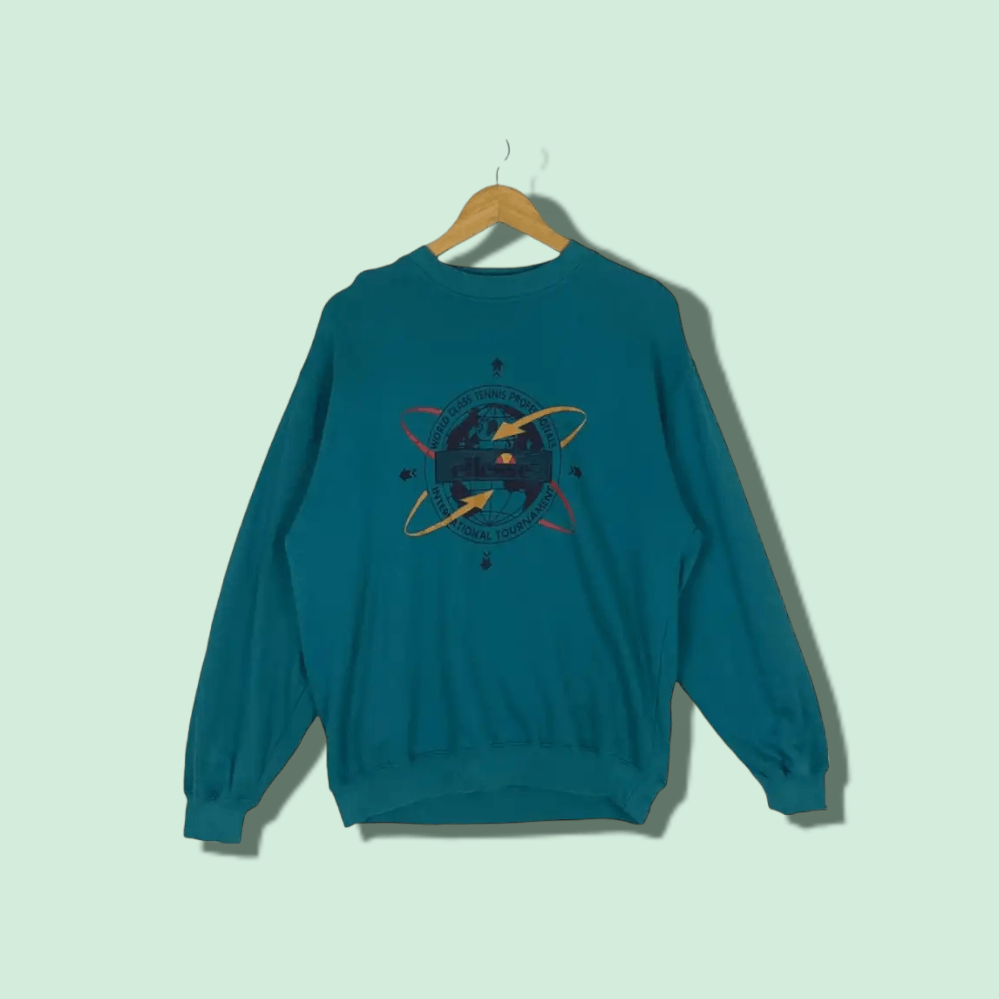 Ellesse Vintage ELLESSE Tennis Championship Jumper Sweatshirt Size US M / EU 48-50 / 2 - 1 Thumbnail