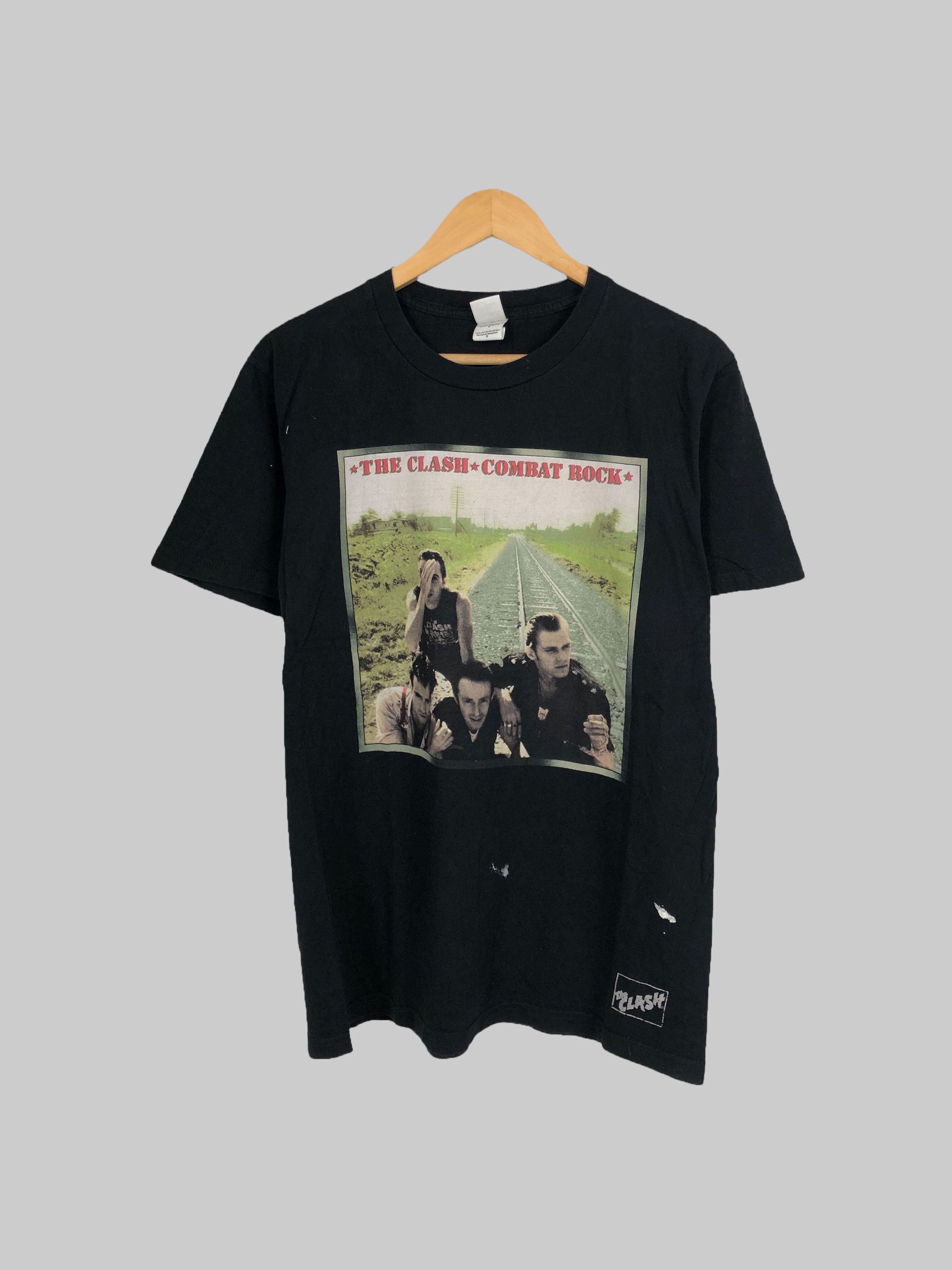 Band Tees Vintage The Clash Combat Rock (Sex Pistols Talking Heads) Size US M / EU 48-50 / 2 - 1 Thumbnail