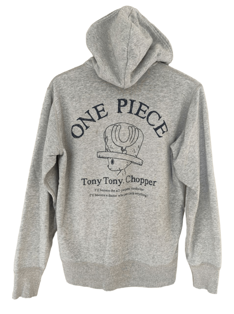 image of Anima x Uniqlo One Piece Hoodie in Grey, Men's (Size Medium)