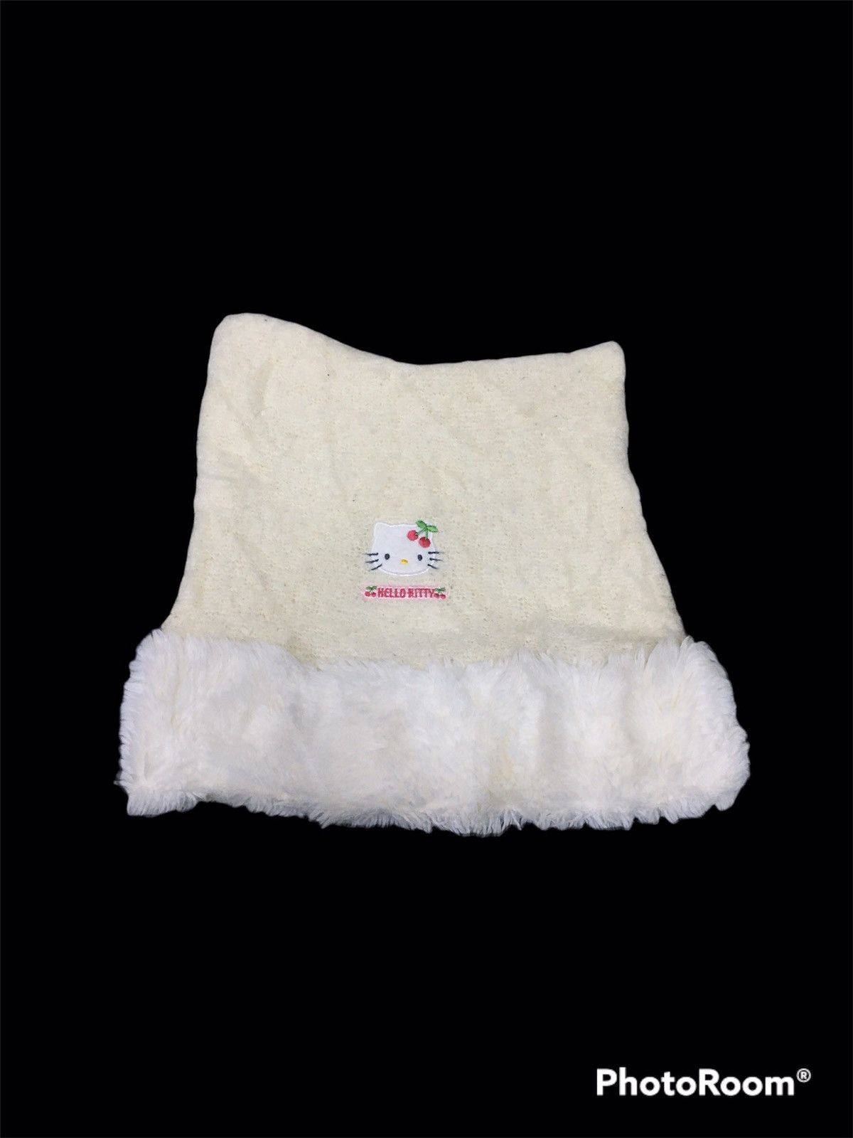 image of Cartoon Network x Character Hero Vintage Mohair Hello Kitty Beanie Hat in White, Men's