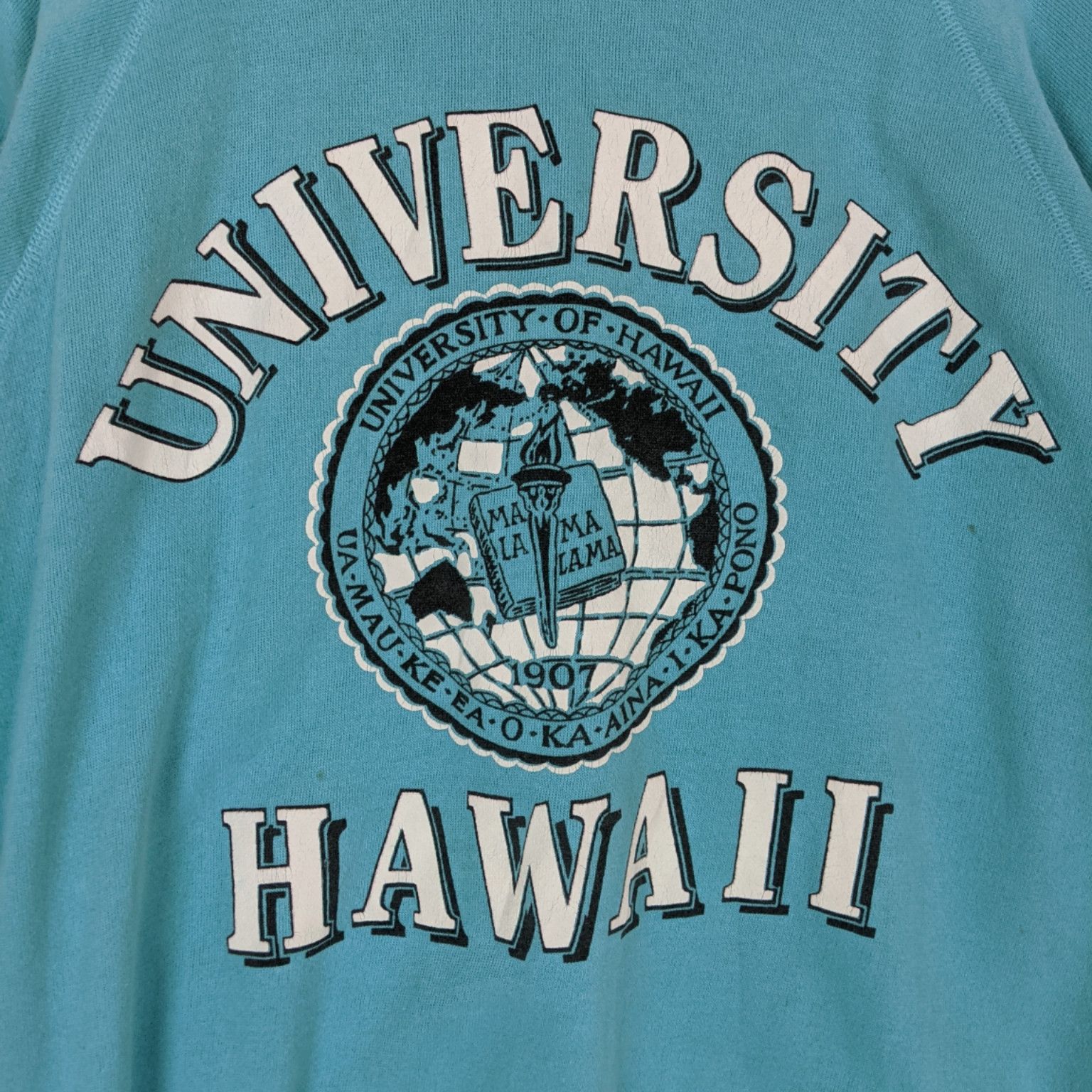 Vintage Vintage 80's UNIVERSITY OF HAWAII Jumper Sweatshirt Size US XL / EU 56 / 4 - 4 Thumbnail