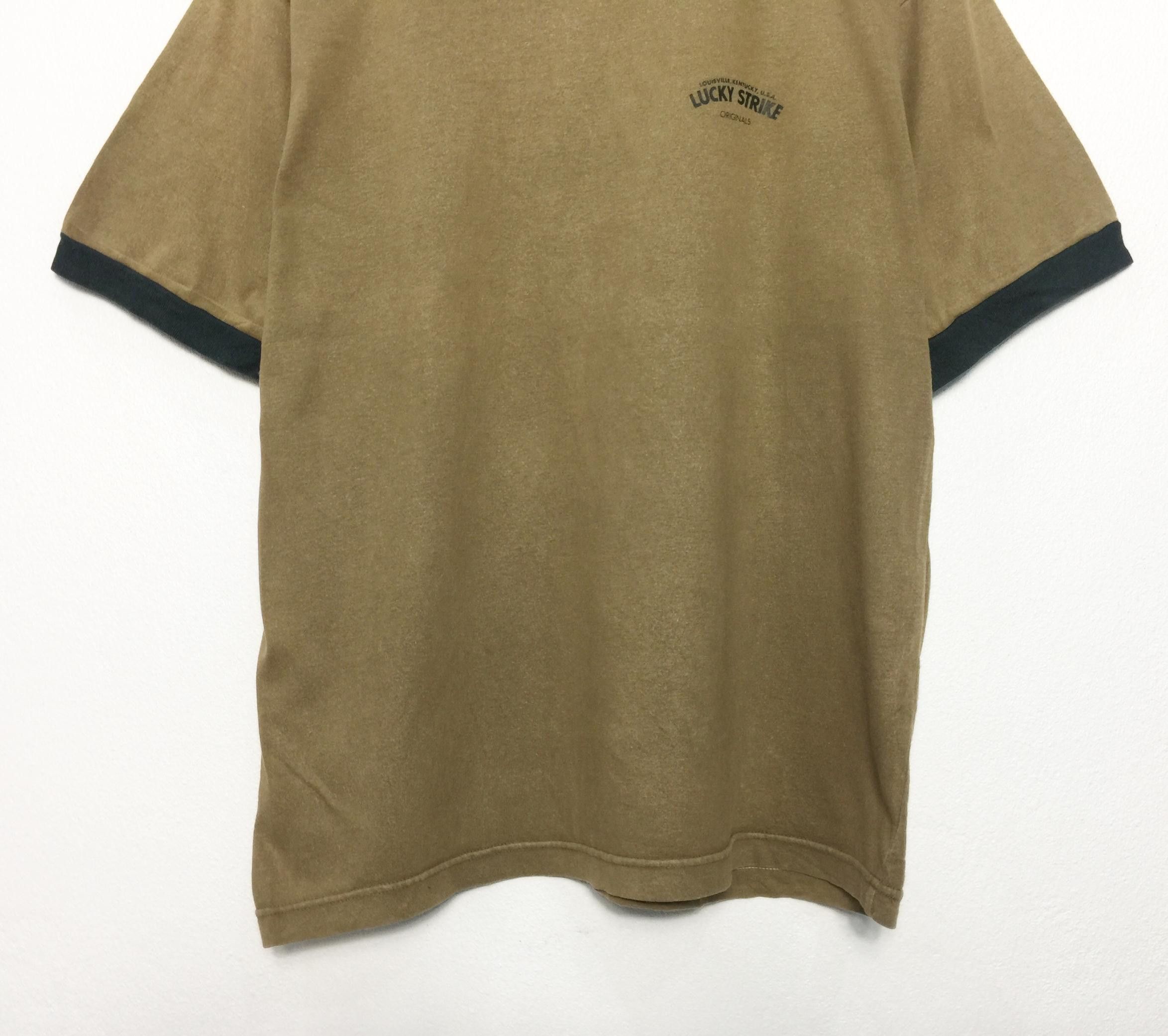 Vintage Rare Vintage Lucky Strike Ringer Tees Size US L / EU 52-54 / 3 - 4 Thumbnail
